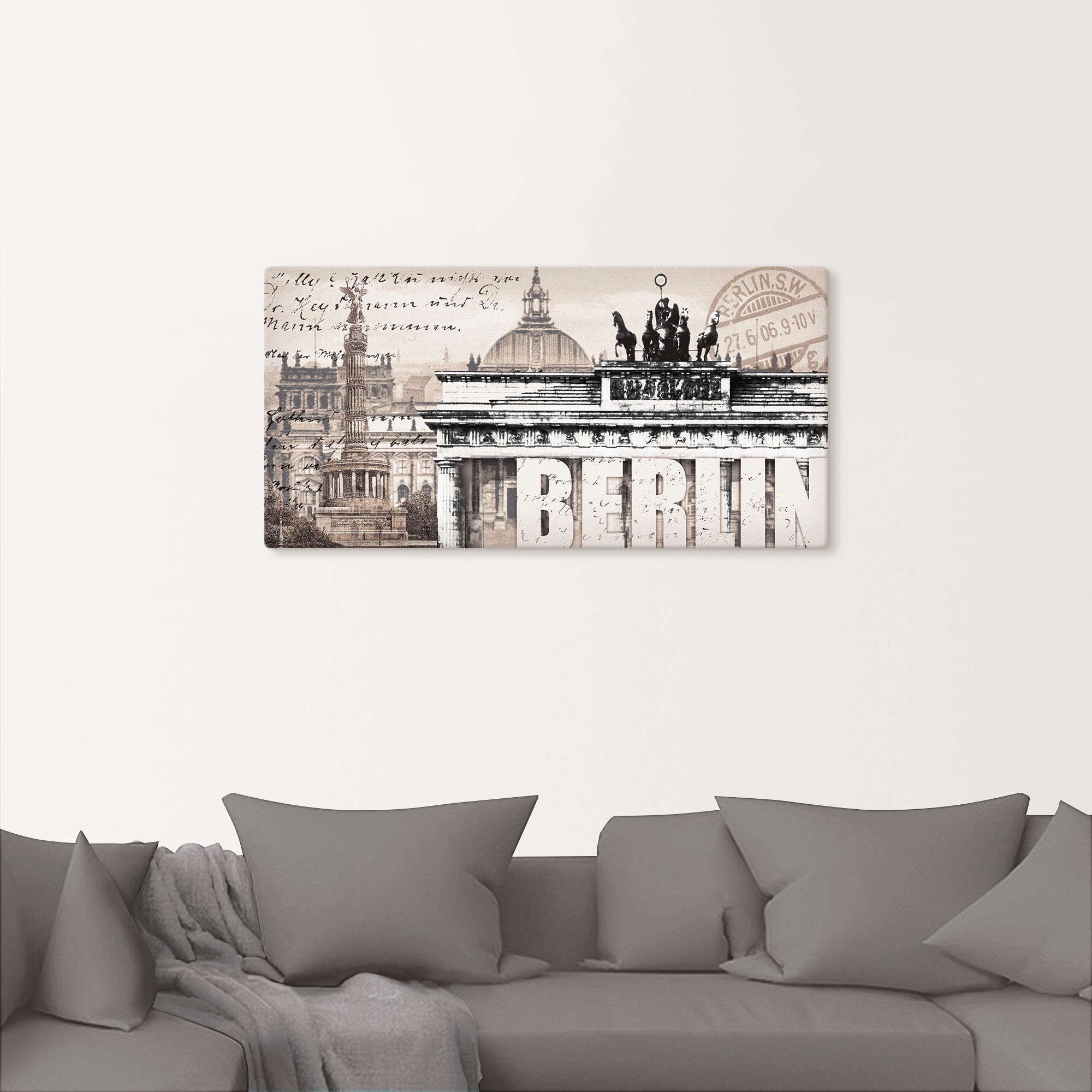Artland Wandbild »Berlin II«, Deutschland, (1 St.), als Leinwandbild, Poster, Wandaufkleber in verschied. Größen