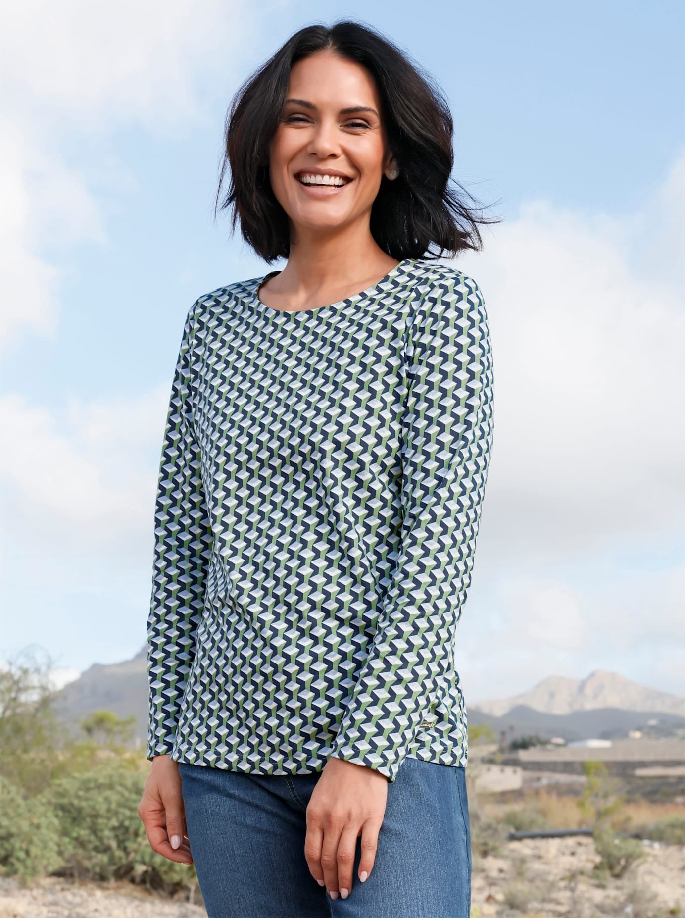 Casual Looks Print-Shirt »Druck-Shirt« 1