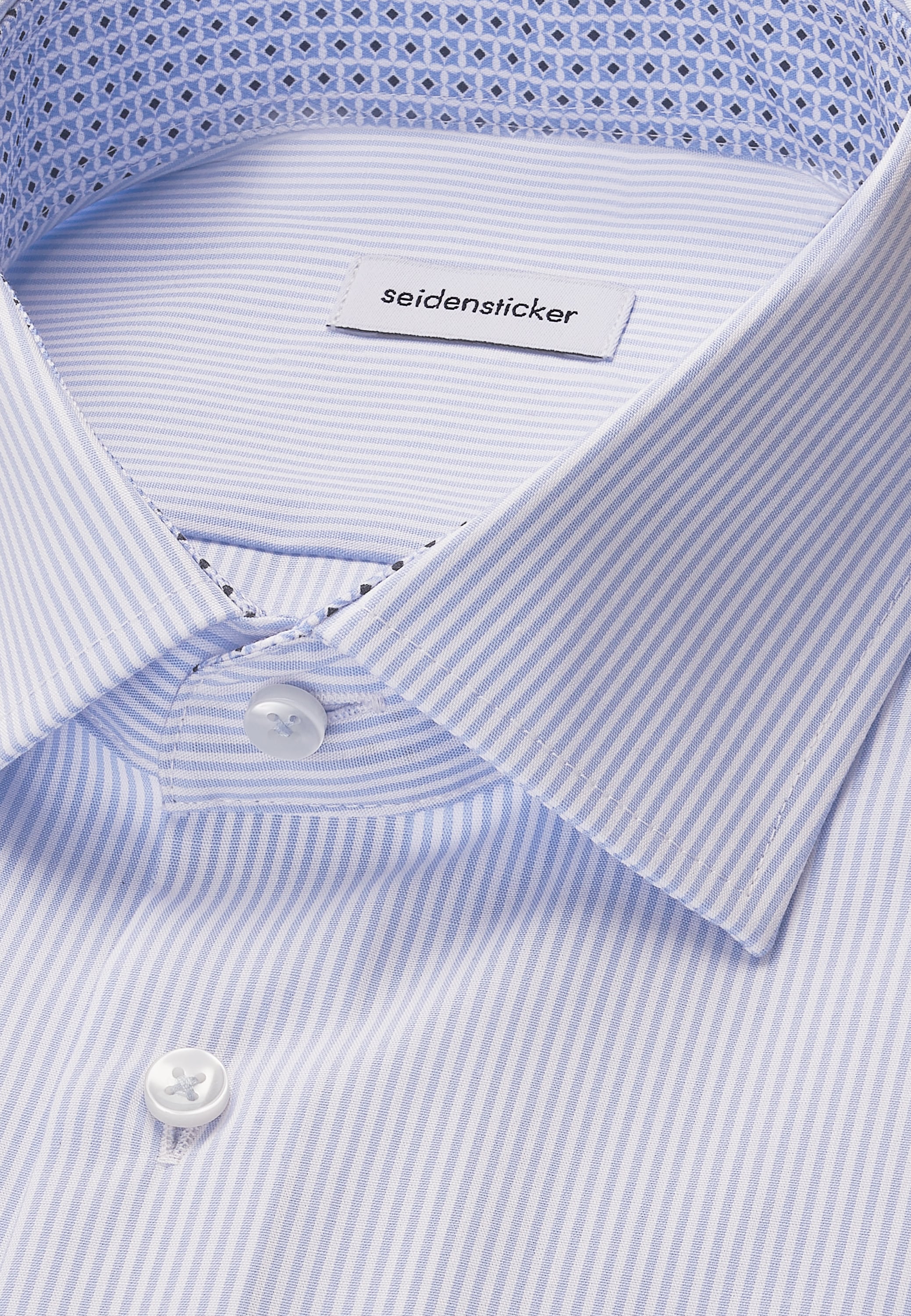 seidensticker Businesshemd »Regular« Regular 1/1 Kentkragen Streifen