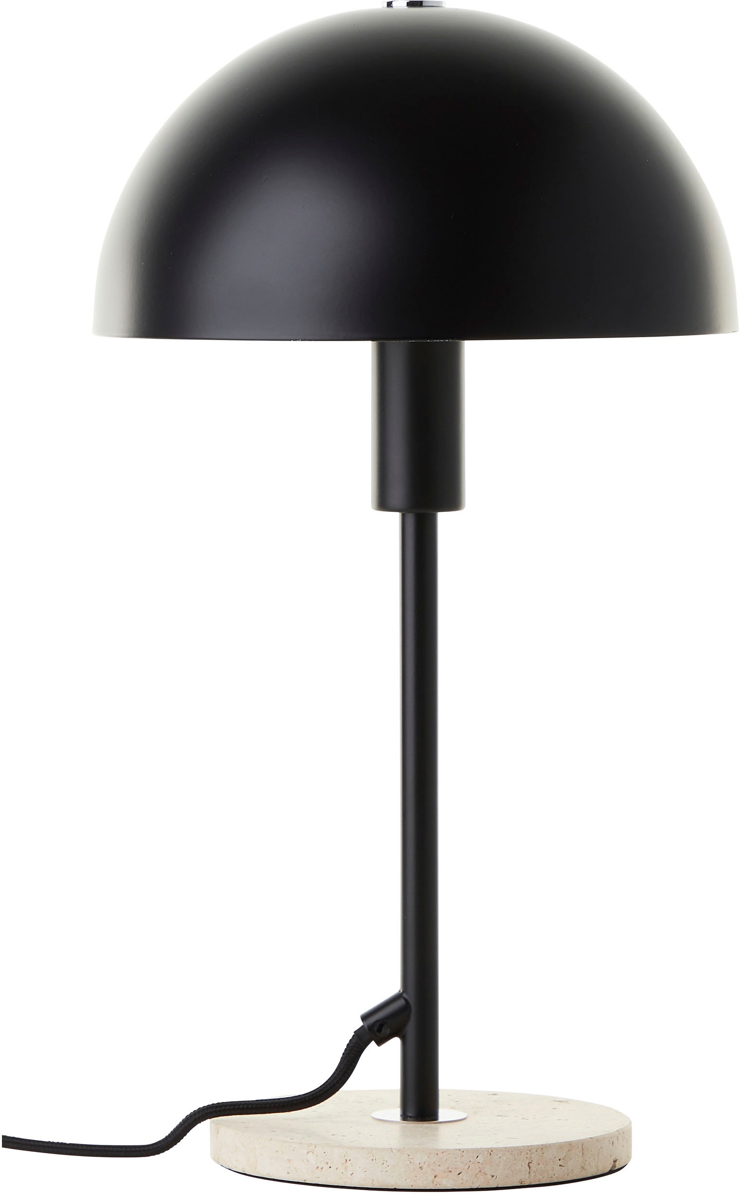 LeGer Home by Lena Gercke Tischleuchte »Linnea Pilz Lampe - Travertin Steinfuß«, Leuchtmittel E14 | ohne Leuchtmittel, Pilzleuchte, Tischlampe, Höhe 35,5 cm, Naturstein, Pilzlampe