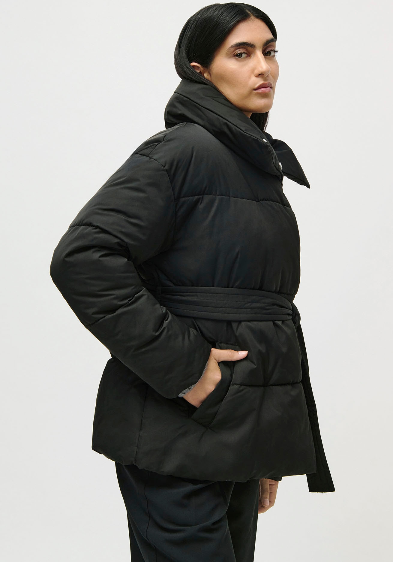 LeGer Steppjacke »Margitta, LeGer by Lena Gercke« ohne Kapuze Regular fit mit Rundhalsausschnitt