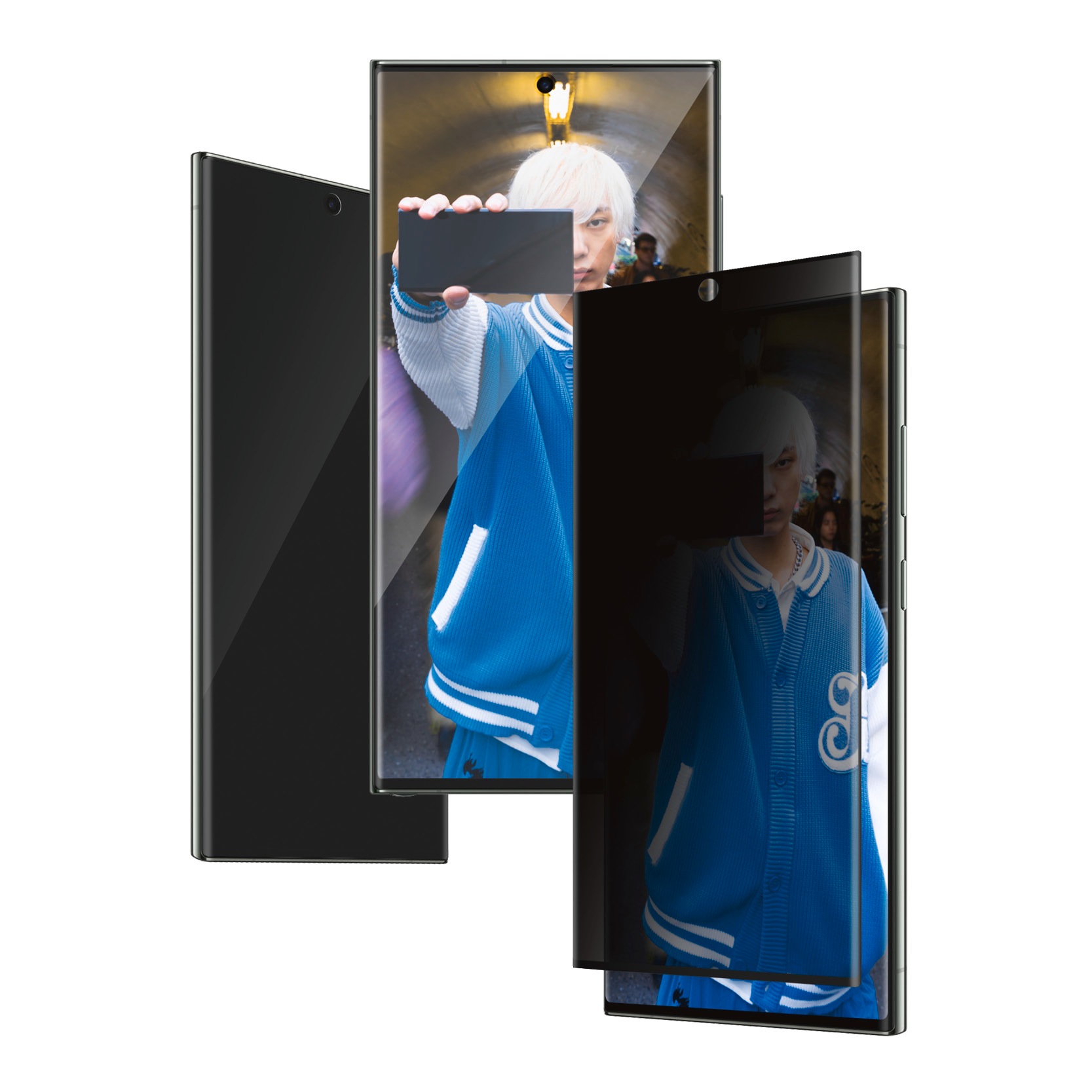 PanzerGlass Displayschutzglas »Ultra Wide Fit Privacy Screen Protector«, für Samsung Galaxy S24 Ultra, Displayschutzfolie, stoßfest, kratzbeständig