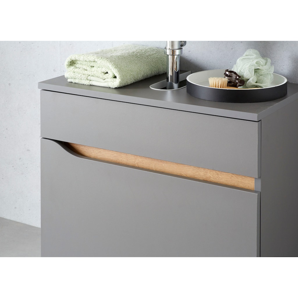 Saphir Waschbeckenunterschrank »Quickset Unterbeckenschrank, 60 cm breit, 1 Schublade«