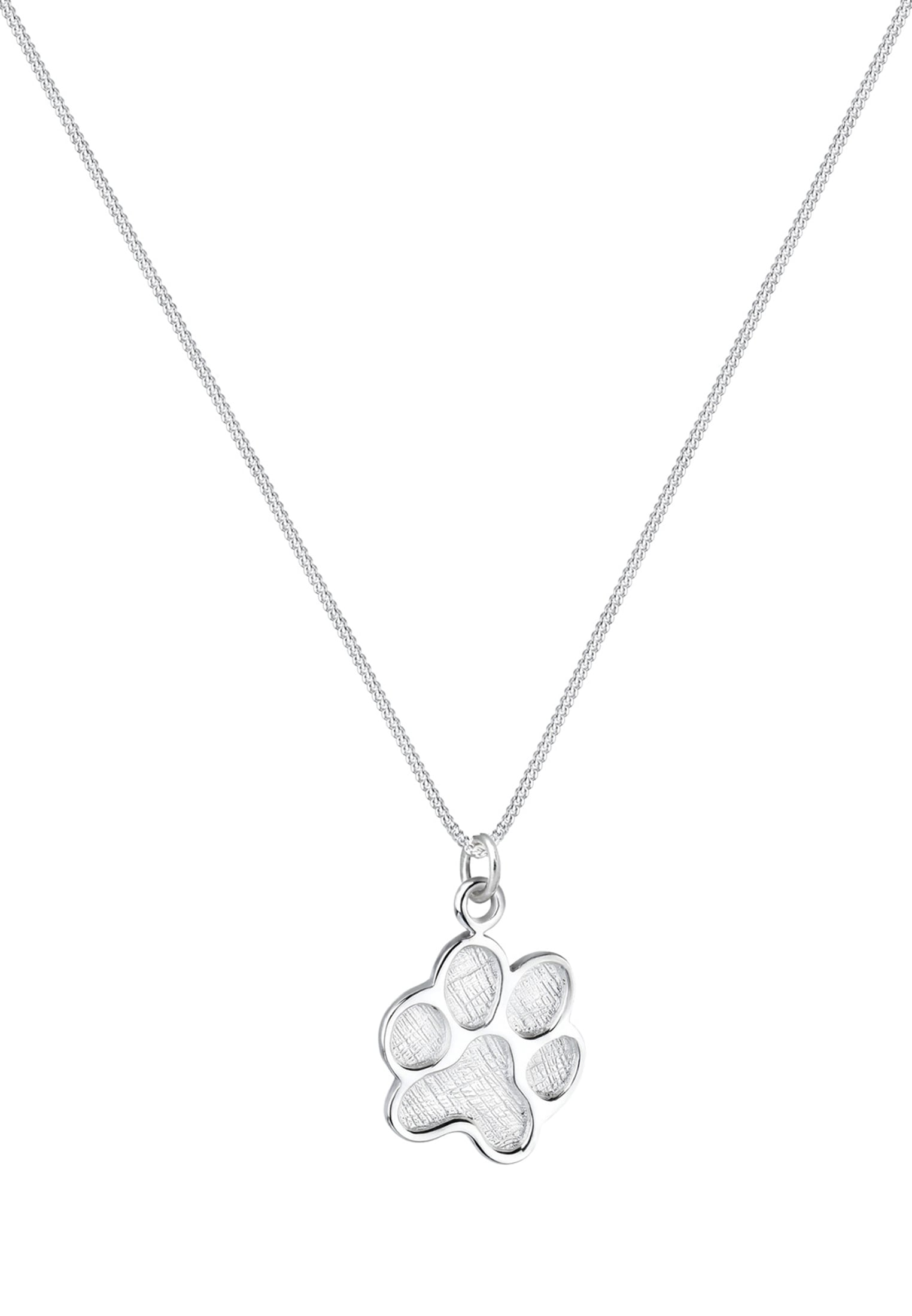Elli Kette mit Anhänger »Halskette Pfote Symbol Hund 925 Silber«