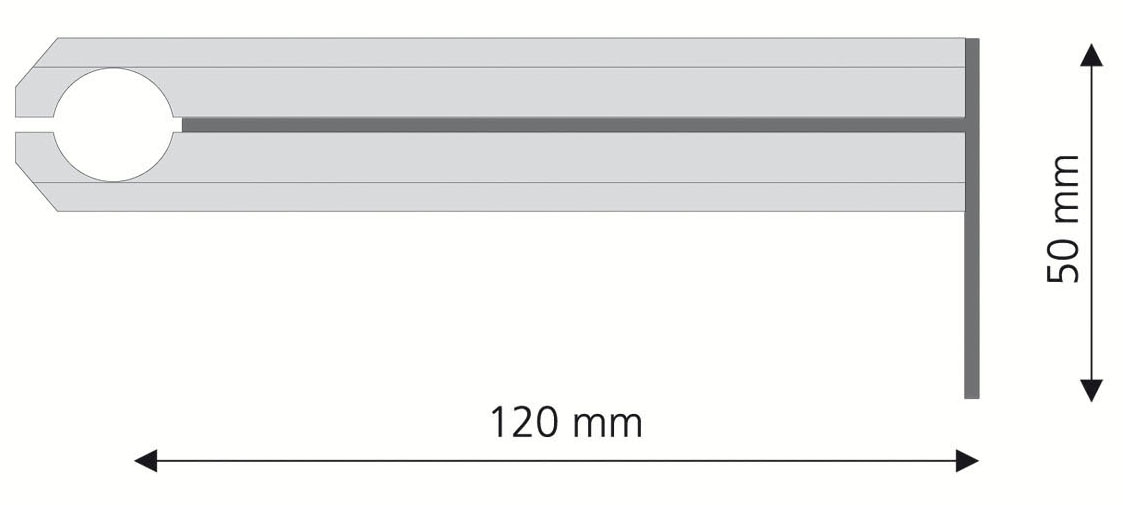 Liedeco Gardinenstangenhalter »Träger Natura für 16 mm Gardinenstangen  