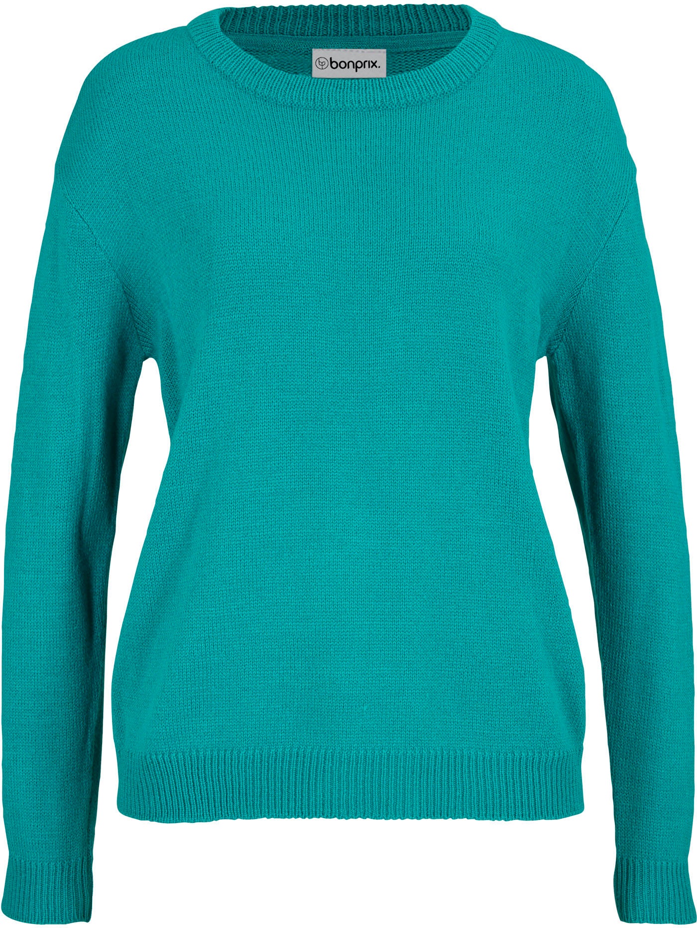 bonprix Strickpullover aus Polyacryl, mit Rundhals-Ausschnitt, lässige Passform