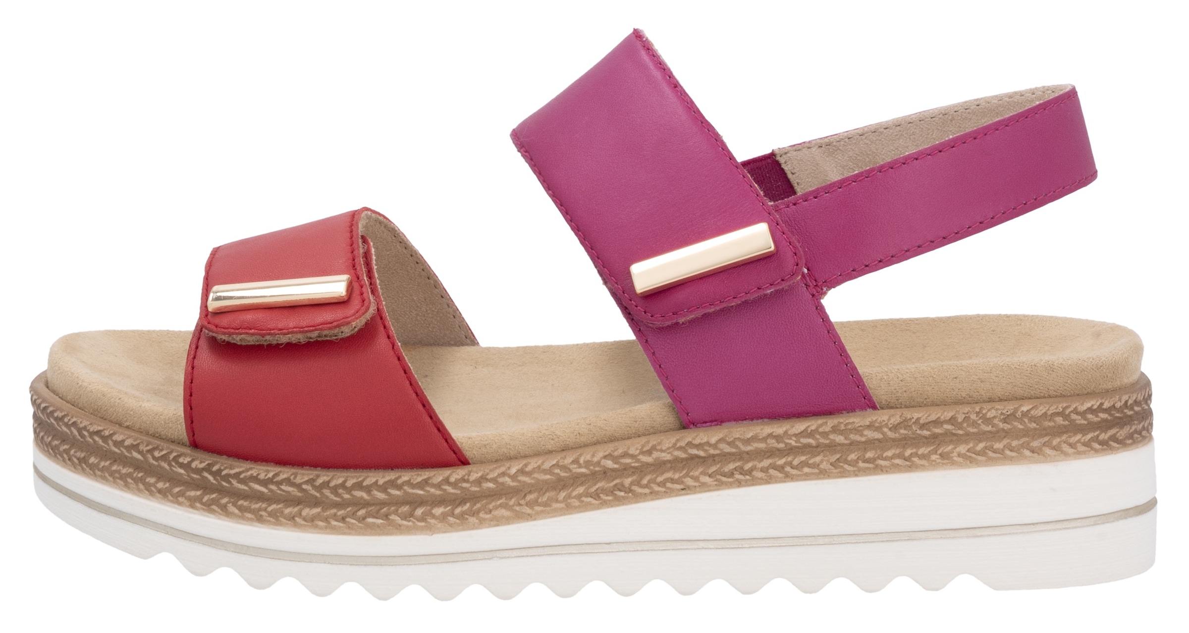 Remonte Keilsandalette, Riemchensandale, Bequemschuh mit Schmuckelementen