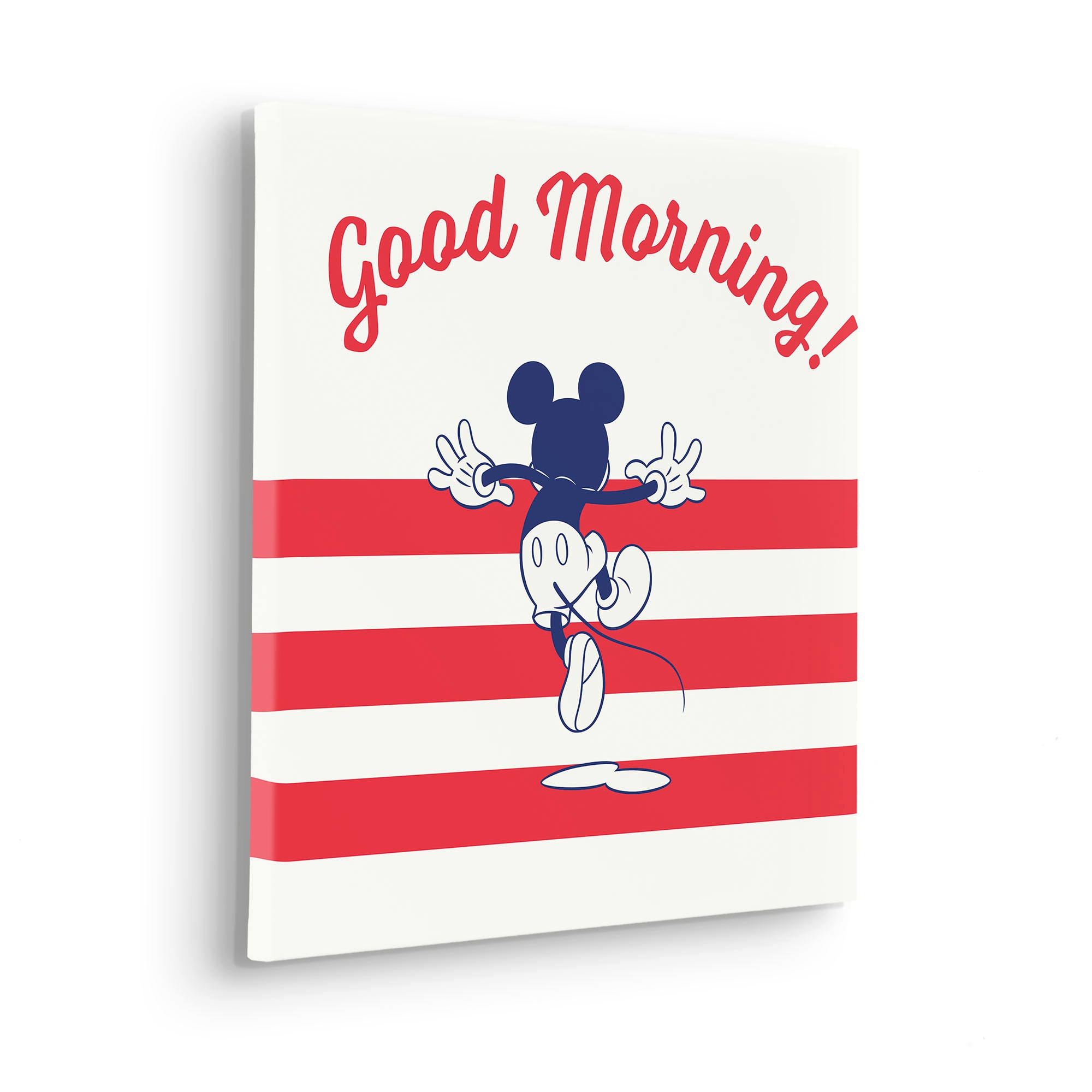 Leinwandbild »Mickey Good Morning«, (1 St.), 40x40 cm (Breite x Höhe), Keilrahmenbild