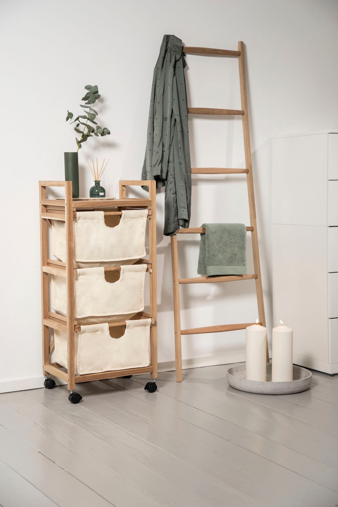 WENKO Regalwagen »Acina«, 3 Schubladen