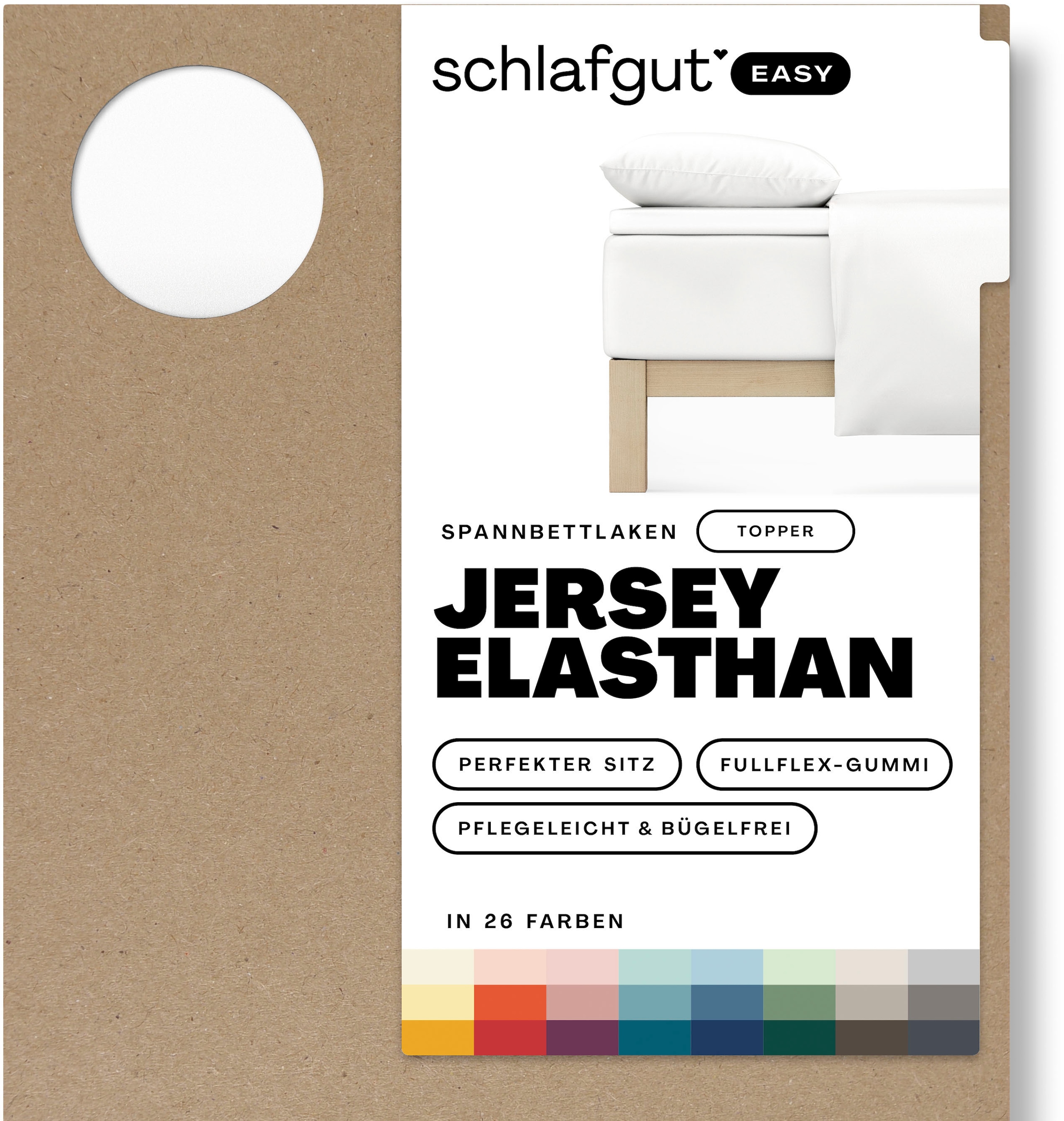 Schlafgut Spannbettlaken »EASY Jersey Elasthan Topper«, MADE IN GREEN by OEKO-TEX®