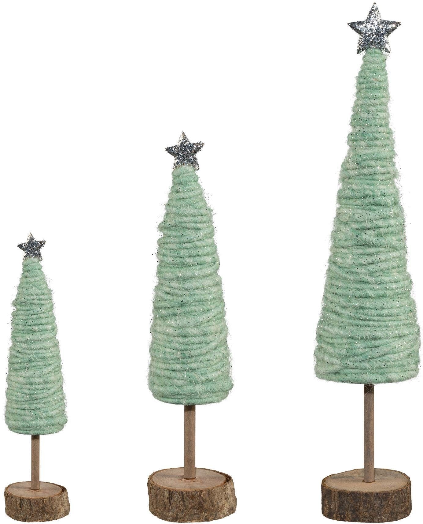 Creativ deco OTTO 25 3 und Wolle, 33 / St.), /46 aus Holz (Set, bei »Weihnachtsdeko«, cm Höhe Dekobaum online