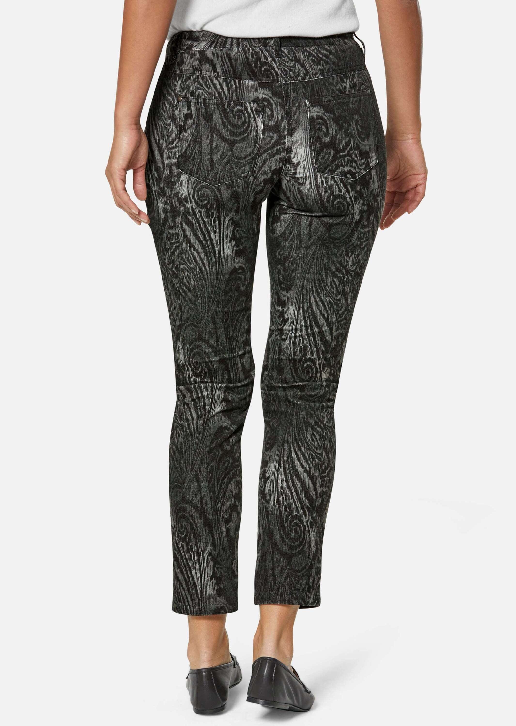 MADELEINE Stoffhose »Hose Paisley-Hose in samtiger Stretch-Qualität«