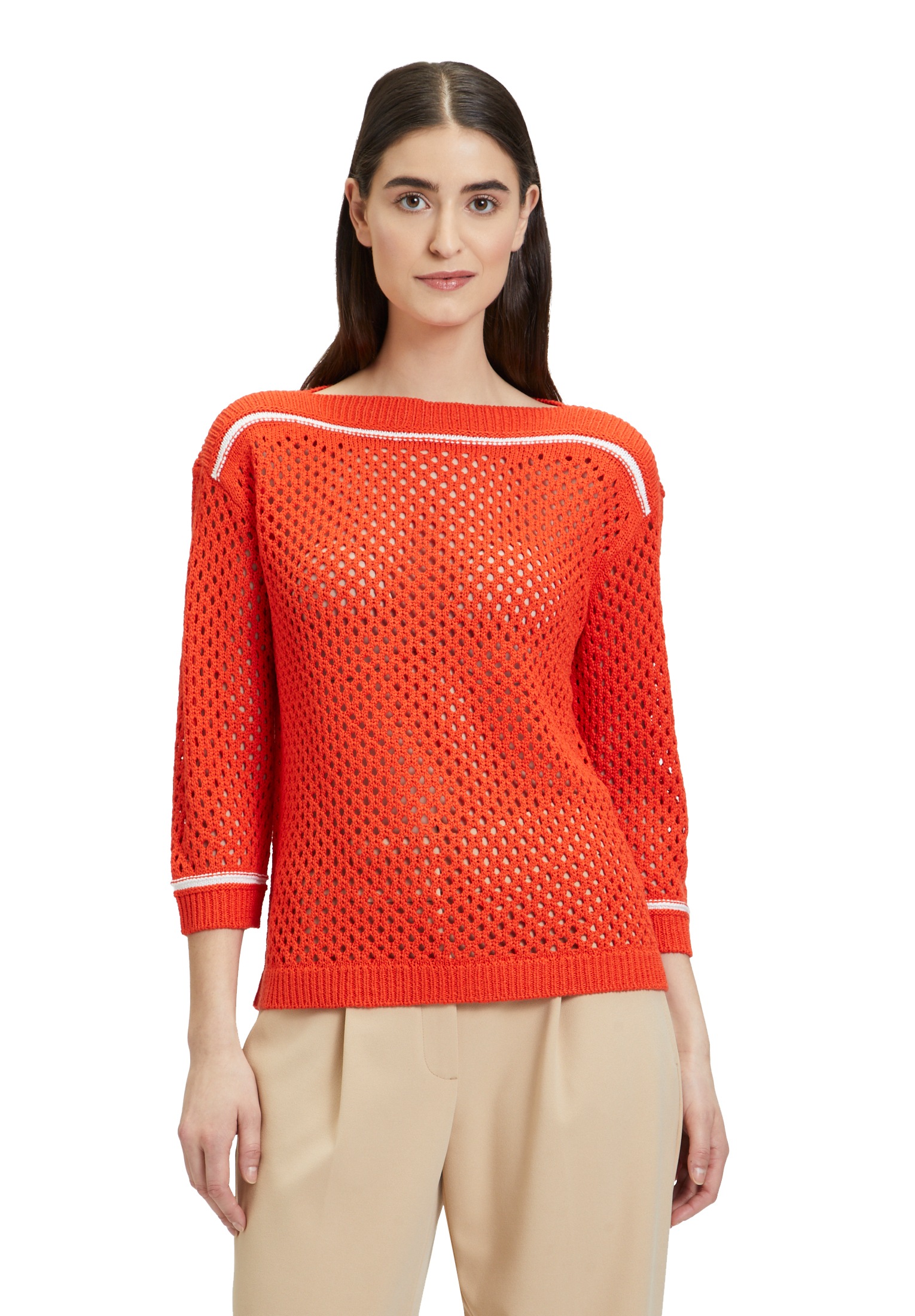 Betty Barclay Rundhalspullover »Lochstrick-Pullover mit Strickdetails«