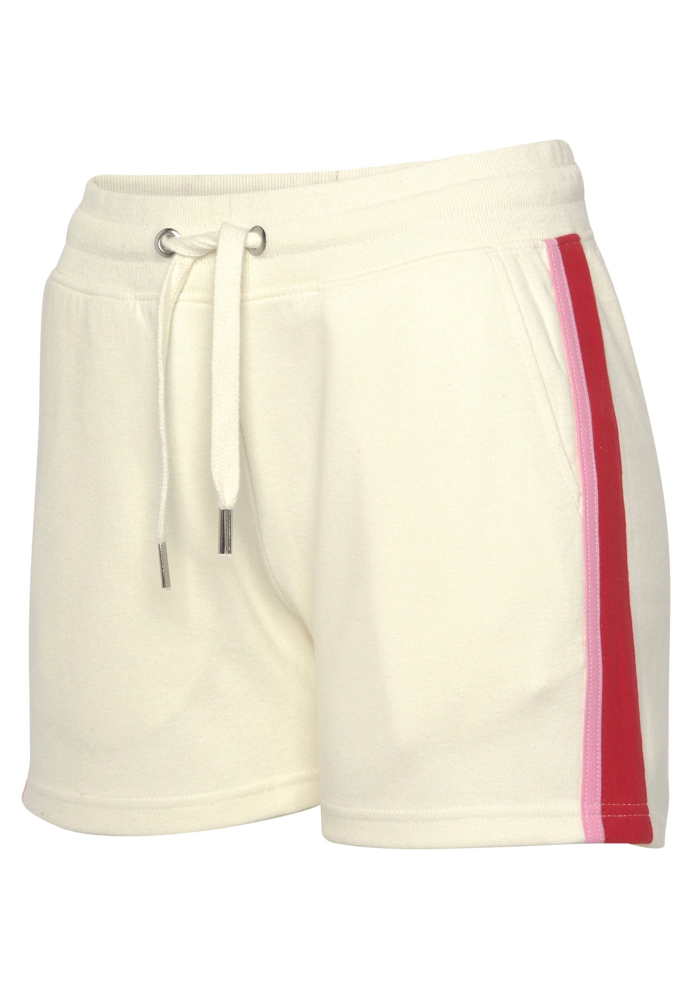 Vivance Sweatshorts, (1 tlg.), mit Kontrast Einsätzen, Loungewear