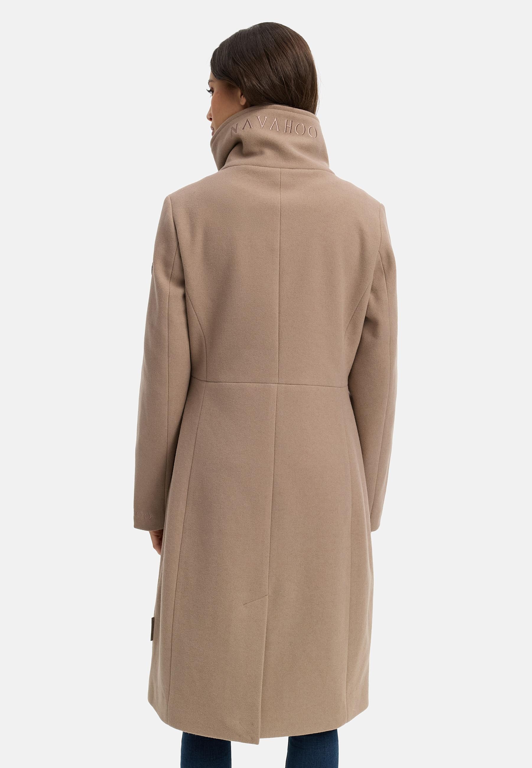 Navahoo Kurzmantel »Kurzmantel Samtrose 14«