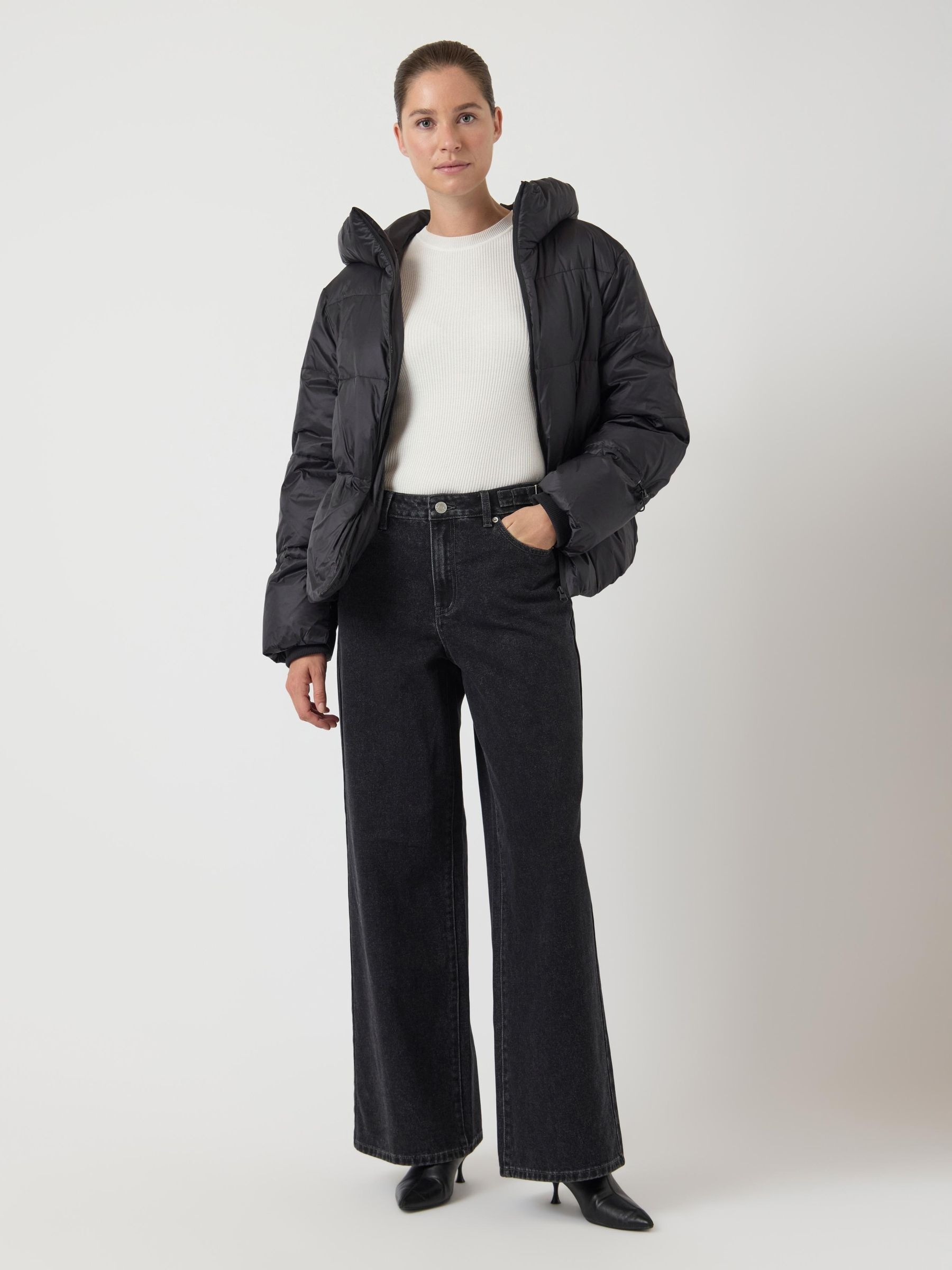 Y.A.S Steppjacke »YASPOPPEL DOWN BLEND JACKET S. NOOS« mit Kapuze