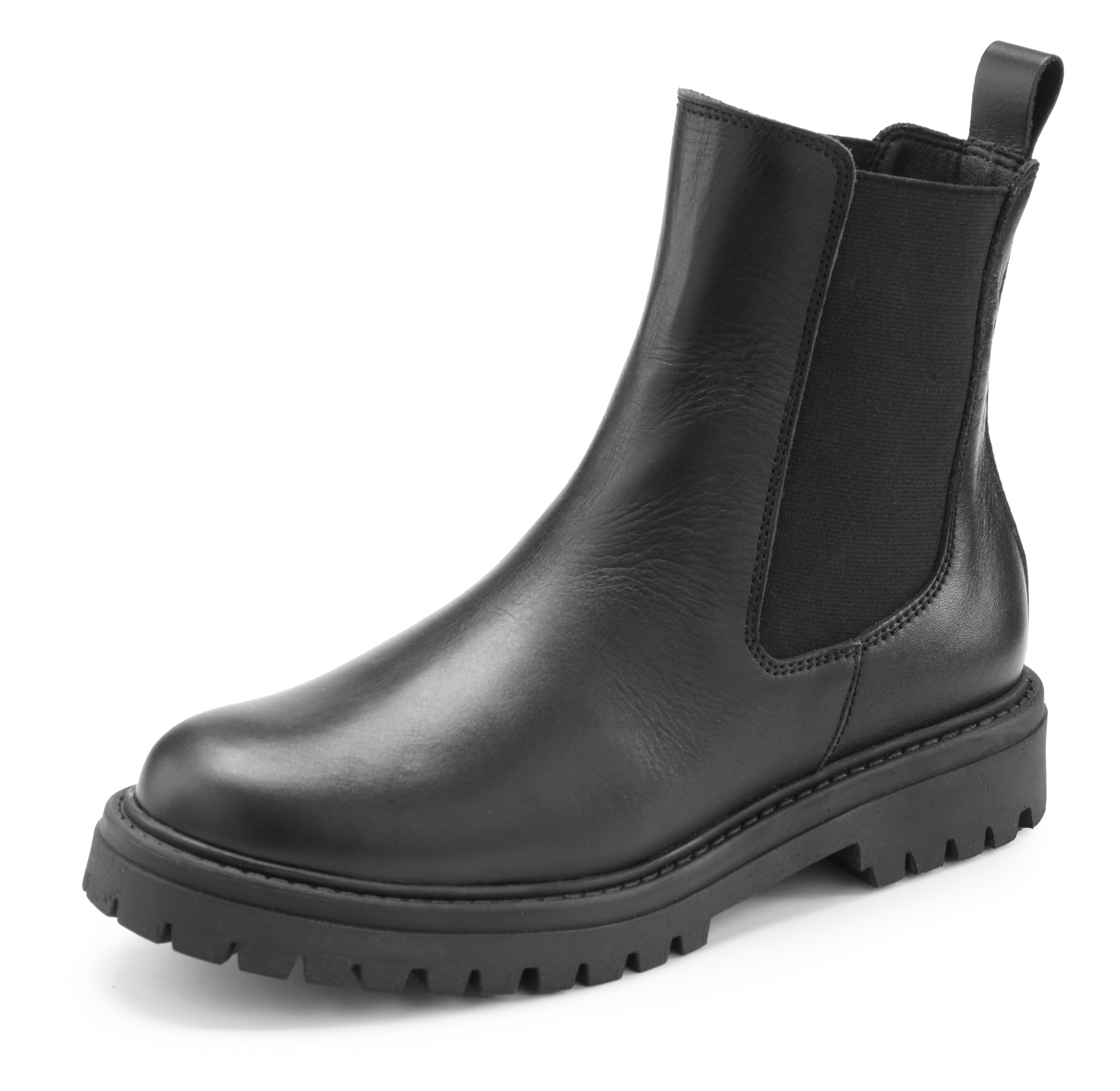 Elbsand Stiefelette »Chelseaboots, Schlupfstiefel, Lederstiefelette, Sommerstiefelette«  NEU Bikerboots aus Leder mit Stretch-Einsätzen & leichter Profilsohle
