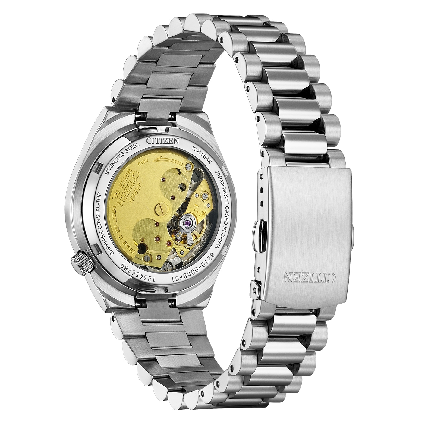 Citizen Automatikuhr »TSUYOSA 37 mm« Armbanduhr, Damenuhr, Mechanische Uhr, Edelstahlarmband, analog