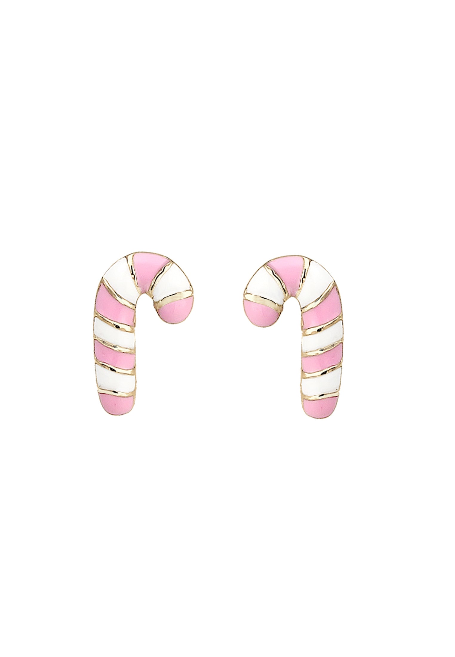 Elli Paar Ohrstecker »Ohrringe Ohrstecker Zuckerstange Candies 925 Sterling Silber vergoldet«