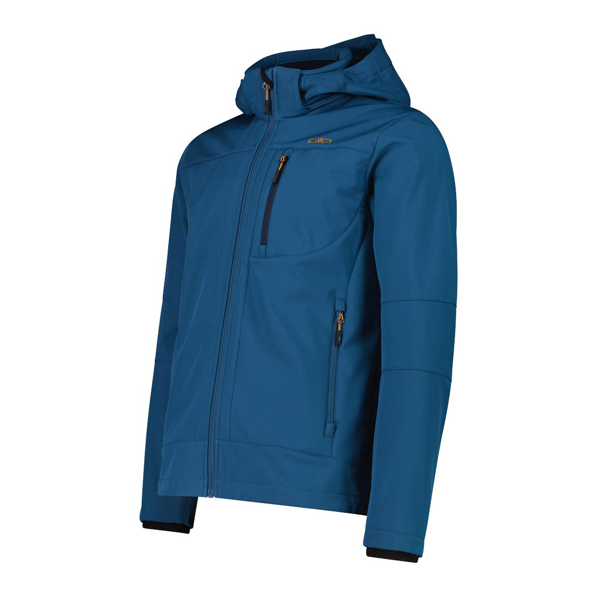 CMP Softshelljacke mit Kapuze Wasserabweisend & Winddicht & Atmungsaktiv, Übergangsjacke