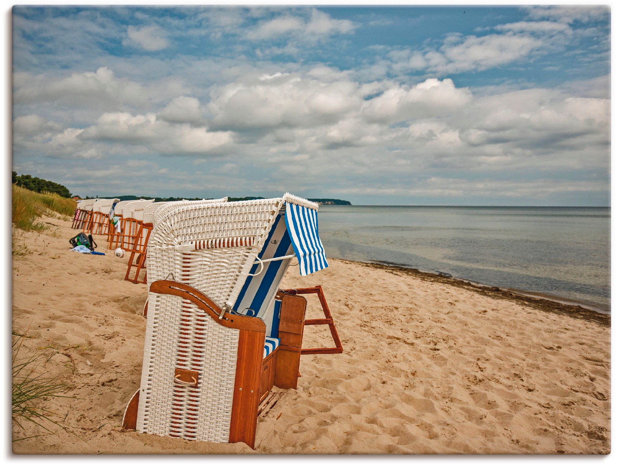 Artland Wandbild »Am Ostseestrand auf Rügen«, Strand, (1 St.), in vielen Größen & Produktarten -Leinwandbild, Poster, Wandaufkleber / Wandtattoo auch für Badezimmer geeignet