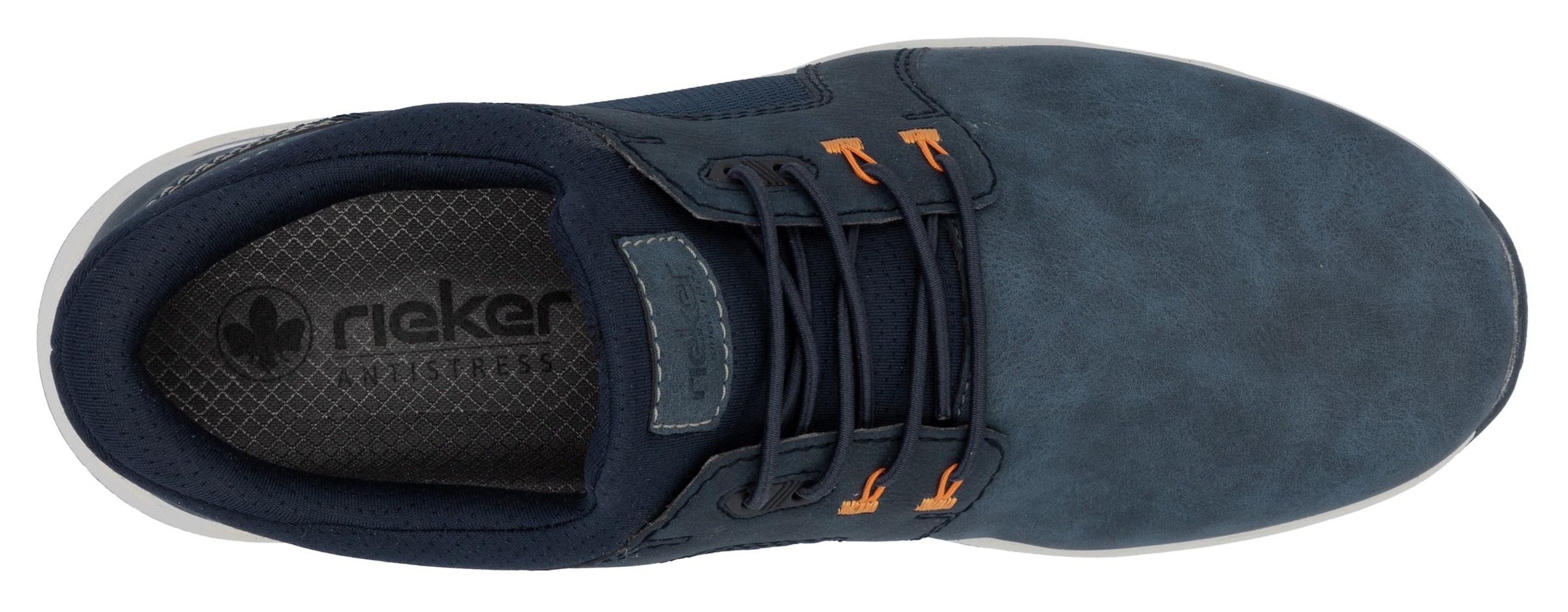 Rieker Slip-On Sneaker, Freizeitschuh, Halbschuh, Schlupfschuh mit gepolstertem Schaftrand