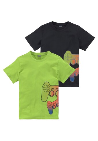 KIDSWORLD T-Shirt »GAMER«, (Packung, 2 tlg., 2er-Pack) kaufen