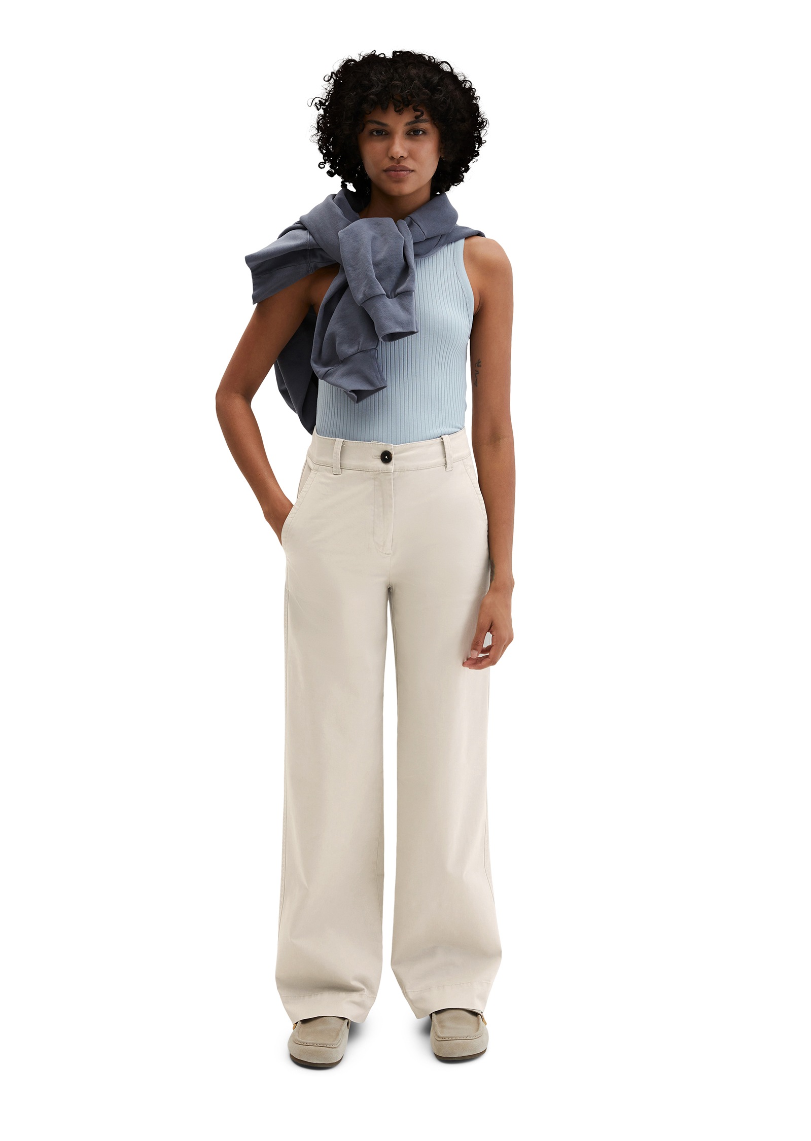 Marc O'Polo Stretch-Hose  straight leg, aus Brushed Cotton Twill