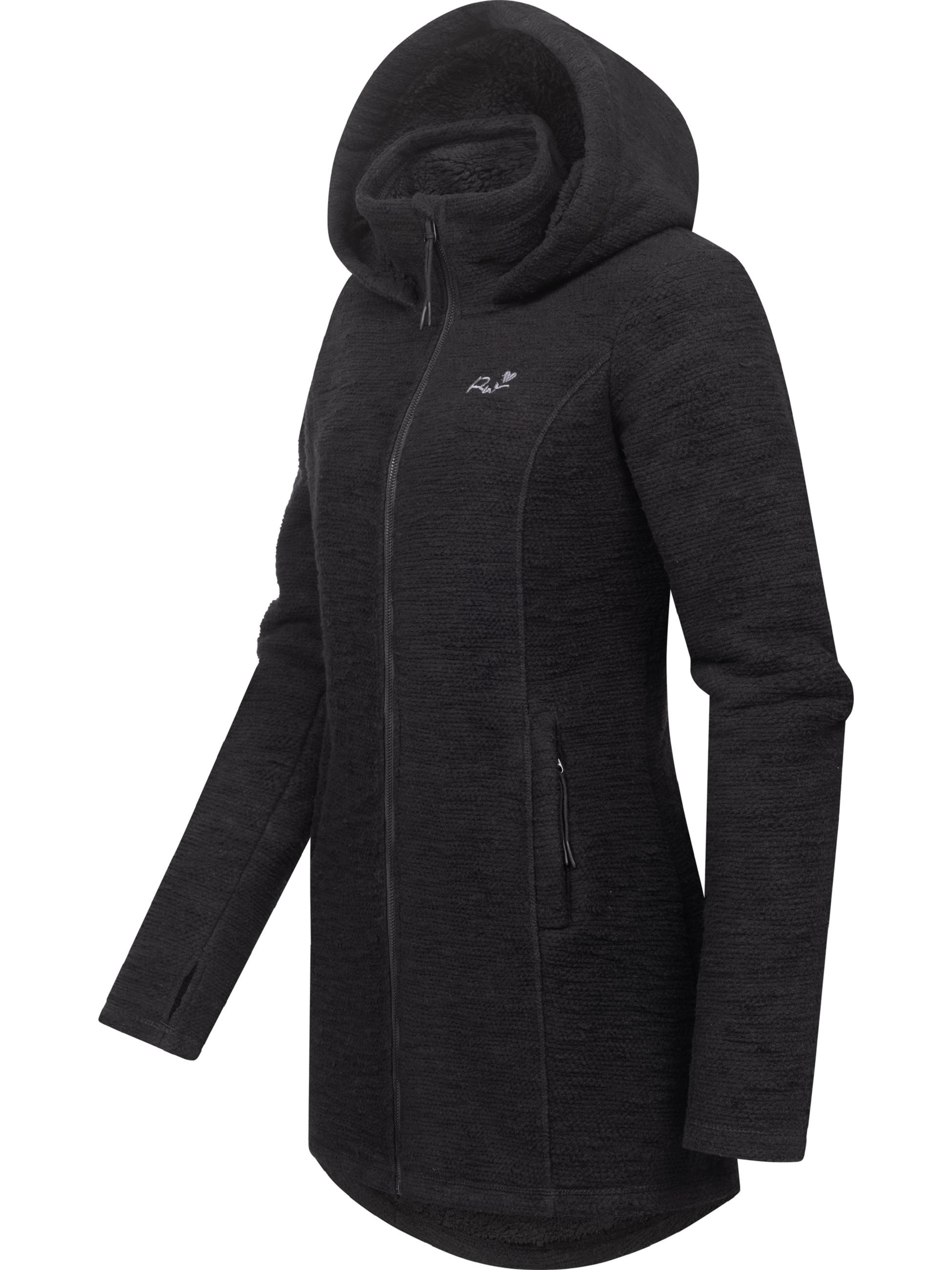 Ragwear Kapuzensweatjacke »Longstrickjacke Leysha Melange«