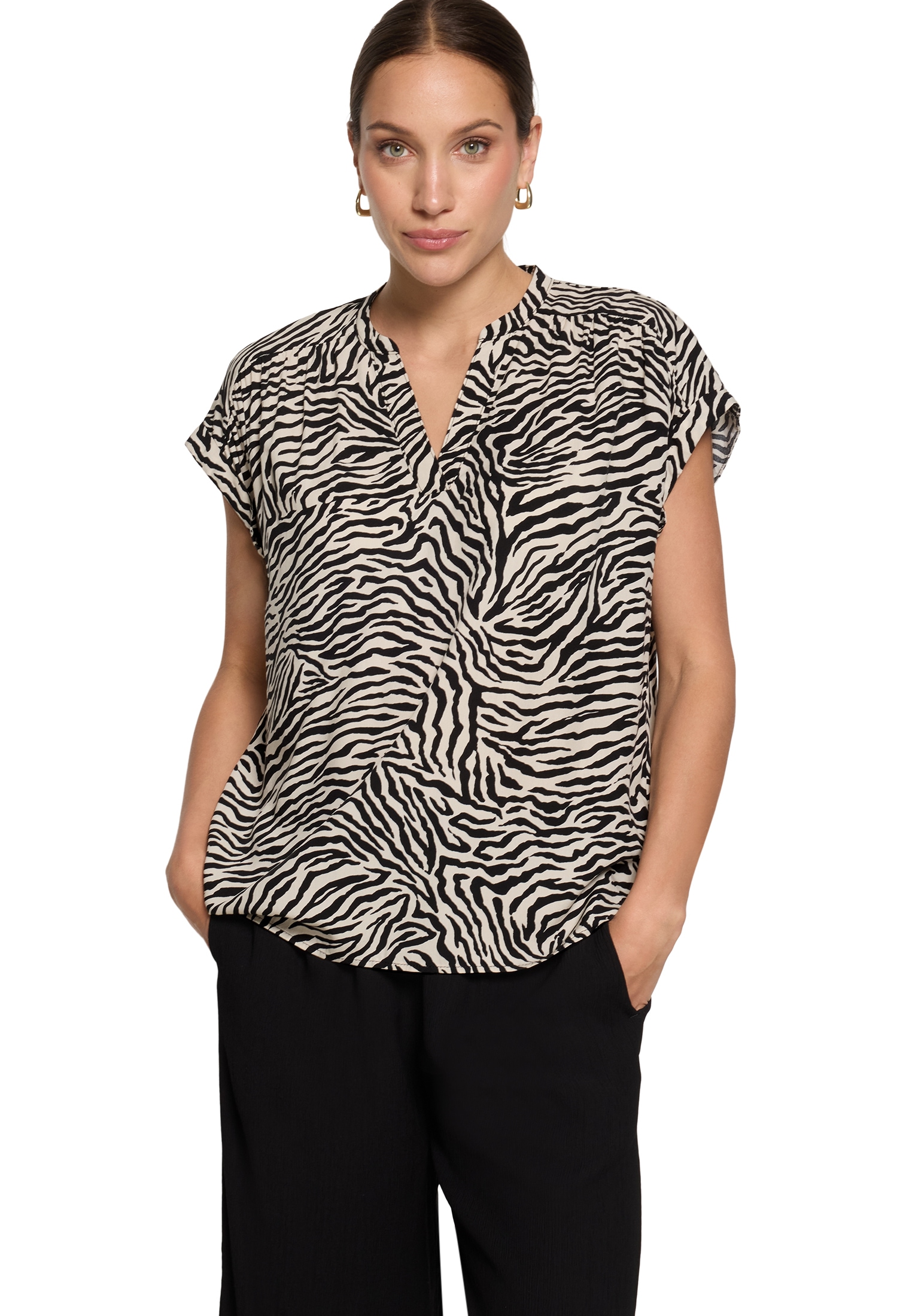 Zero Schlupfbluse »Schlupfbluse mit Animalprint«