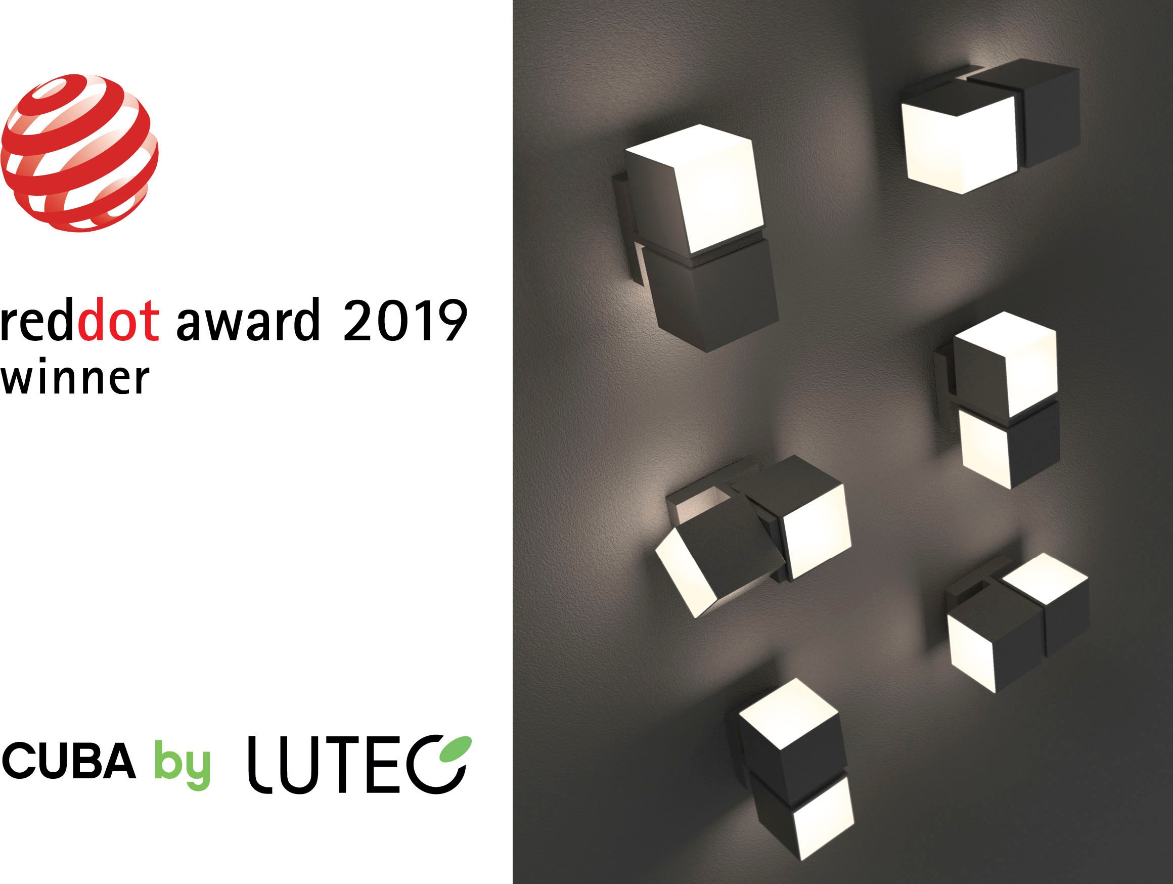 LUTEC LED Außen-Wandleuchte »CUBA«, Leuchtmittel LED-Modul | LED fest integriert, drehbar