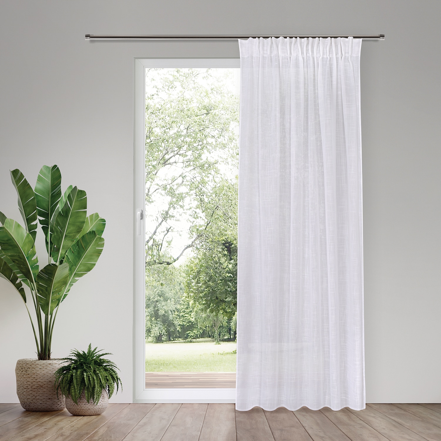 Home Living by Gerster Gardine »Helmine« verdeckte Schlaufen 1 Stk. tlg. SB-Schal "Helmine" mit Kombiband