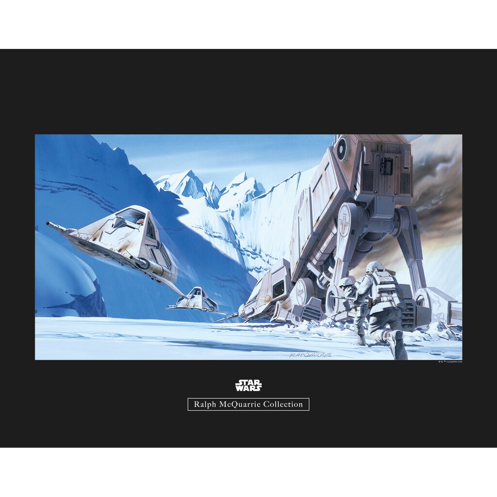 Komar Poster »Star Wars Classic RMQ Hoth Battle Snowspeeder«, Star Wars, (1 St.)
