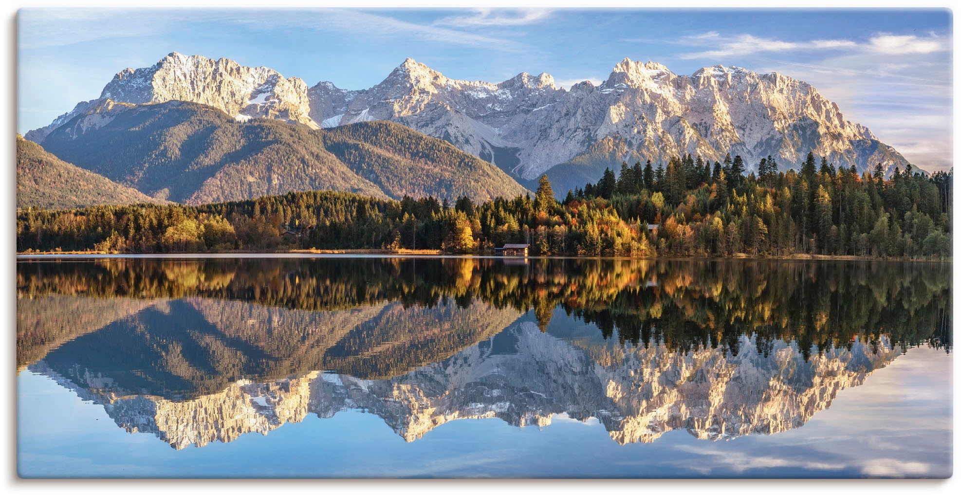 Wandbild »Karwendelblick am Barmsee«, Berge & Alpenbilder, (1 St.), als Leinwandbild,...