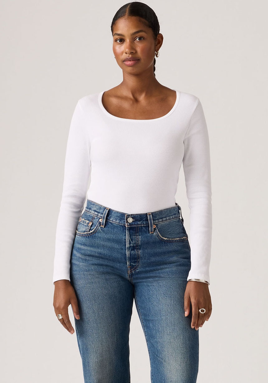 Levi's® Langarmshirt »ESSENTIAL SQRD NECK LONG SLEEVE« mit eckigem Ausschnitt