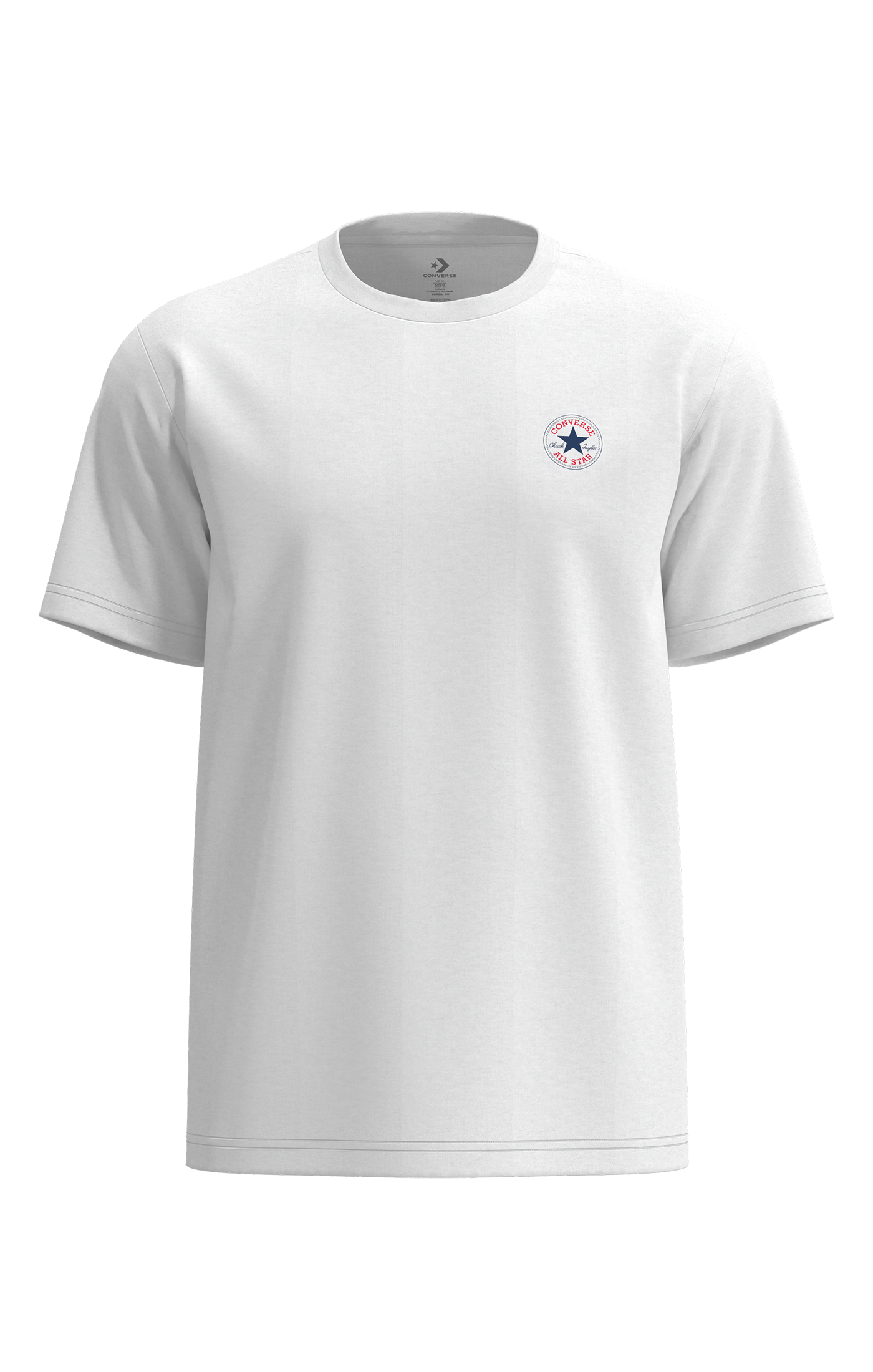 Converse T-Shirt »CORE CHUCK PATCH TEE« sportlicher Look, Kurzarm, Rundhalsausschnitt, aus Baumwolle