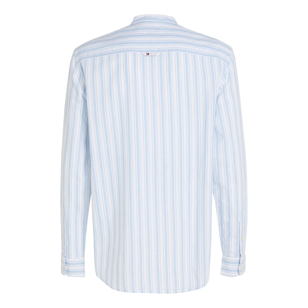 Tommy Jeans Langarmhemd »TJM MAO STRIPE LINEN BLEND SHIRT«