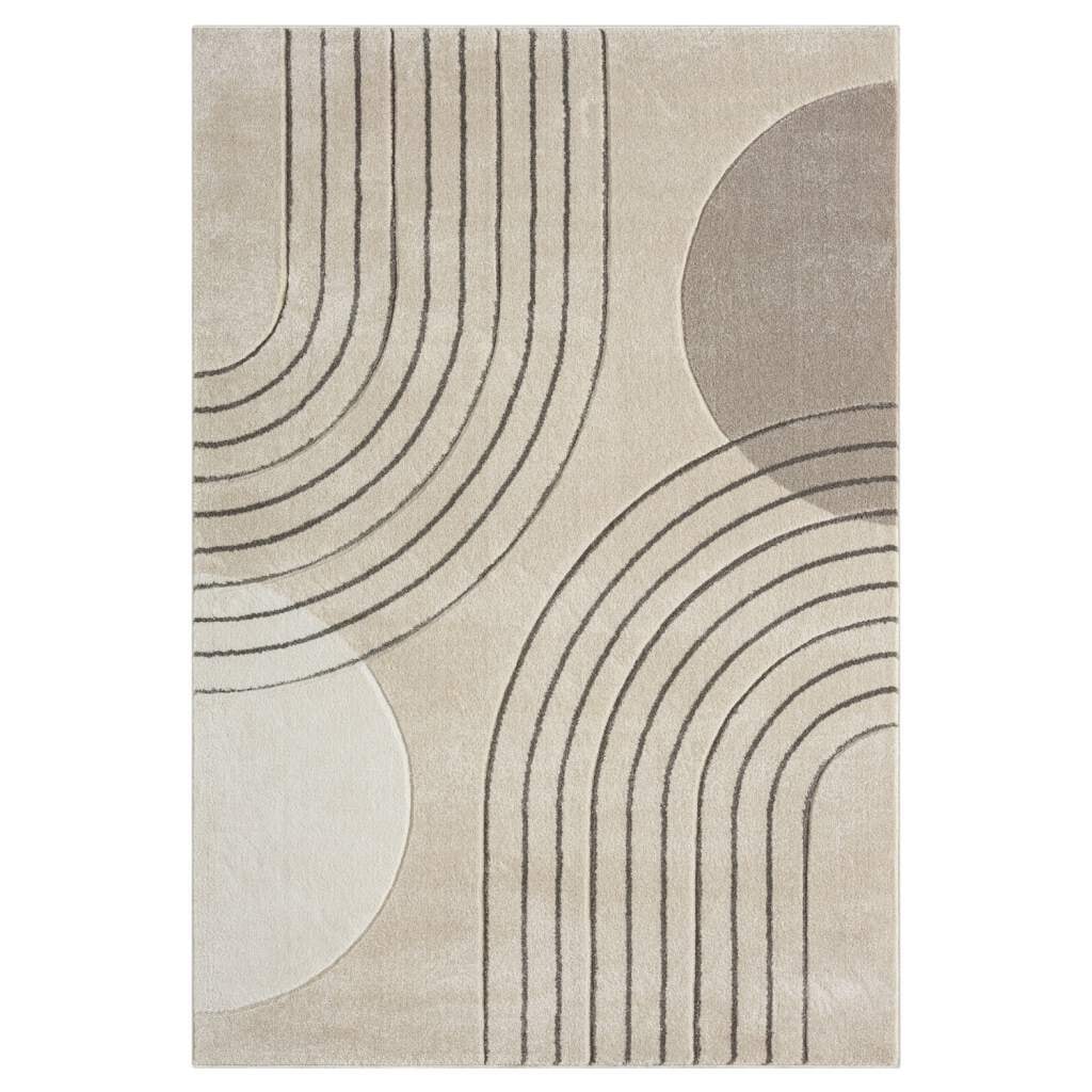 Carpet City Teppich »BONITO 7170«, rechteckig, 11 mm Höhe, Läufer, Flachflor, Hochtief-Muster/ 3D-Effekt, Geo-Muster, Wohnzimmer
