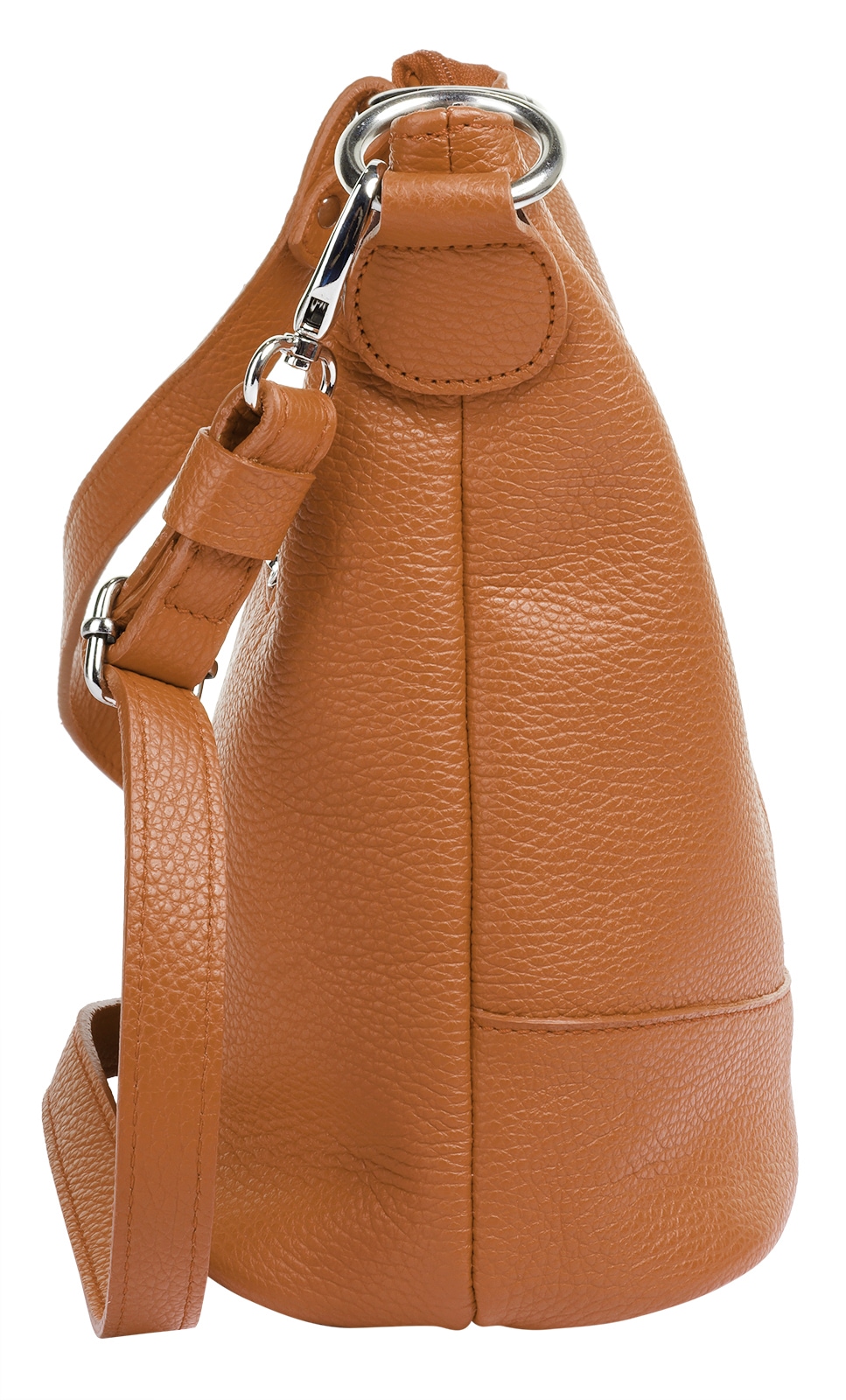 Cluty Umhängetasche, echt Leder, Made in Italy