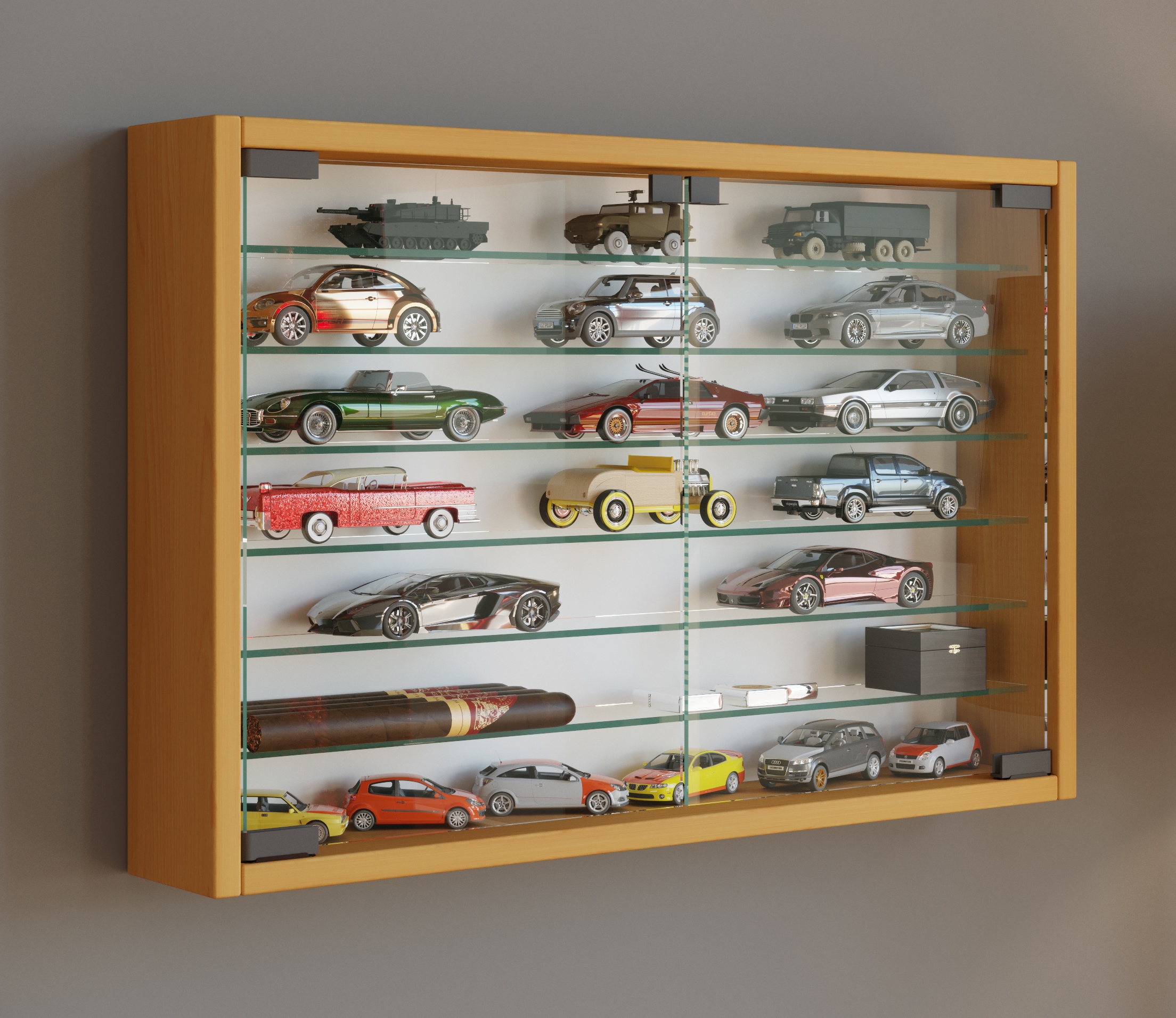 VCM Wandregal »Hängevitrine Wandvitrine Sammel Deko Mandosa XL«