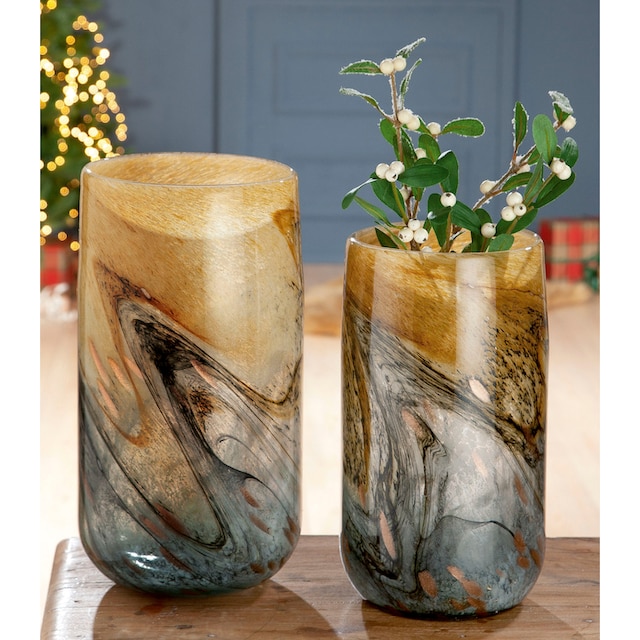 GILDE Tischvase »Vida, mit Farbverlauf«, (1 St.), dekorative Vase aus Glas,  Blumenvase im OTTO Online Shop