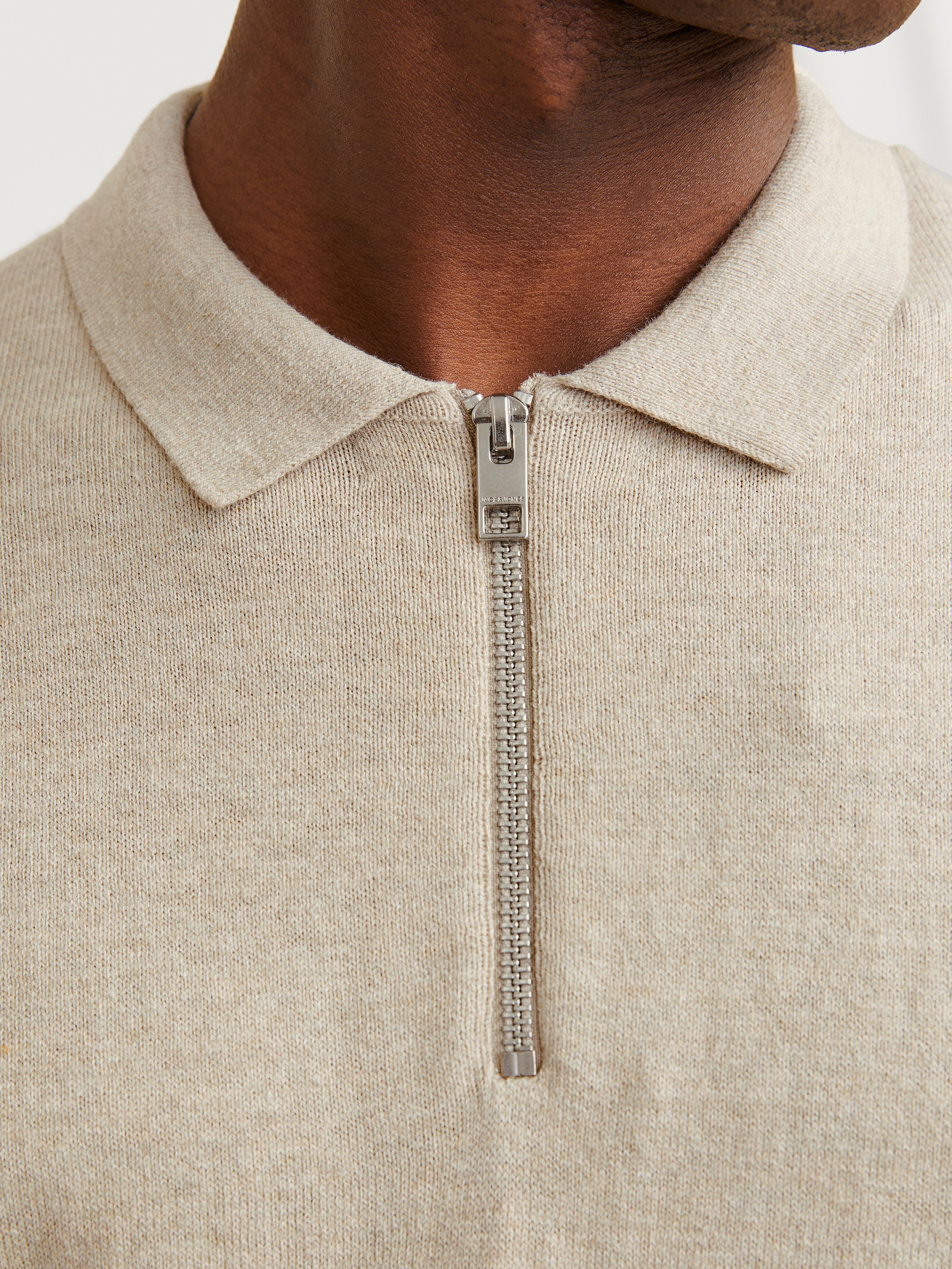Jack & Jones Polokragenpullover »JJEEMIL KNIT POLO HALF ZIP LS NOOS«, mit Polo Kragen