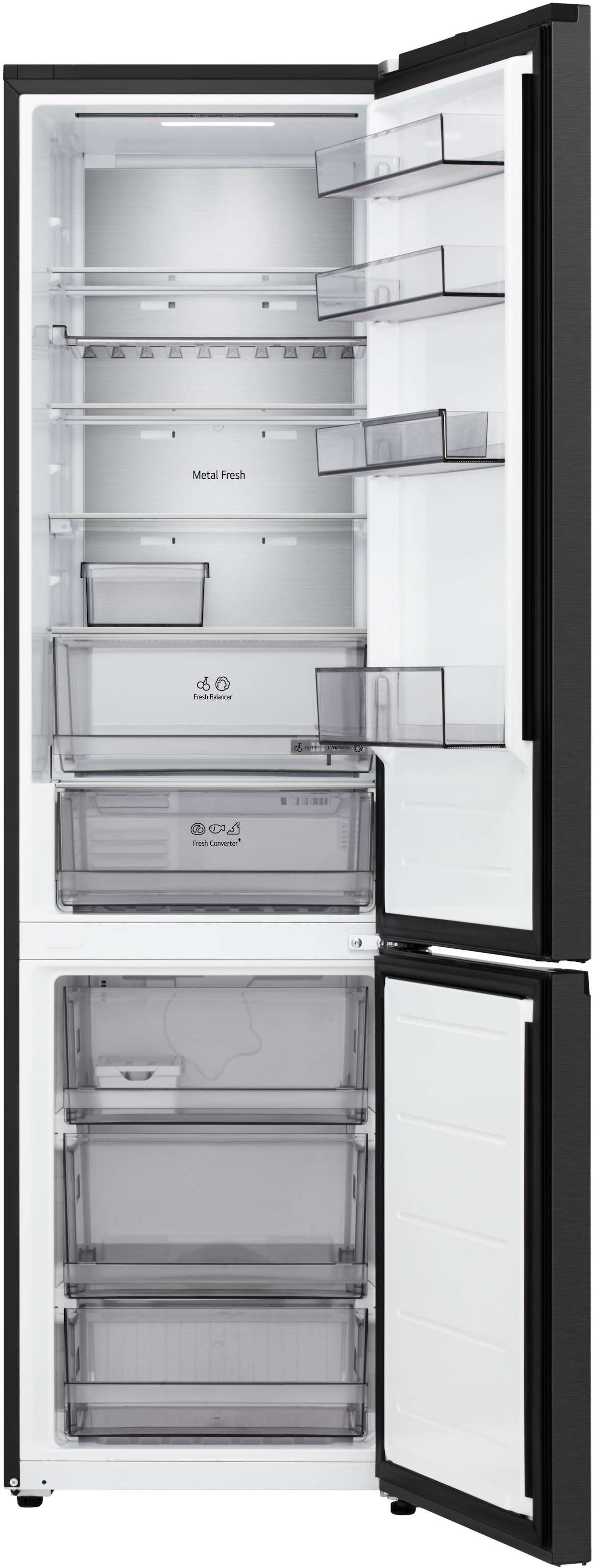 LG Kühl-/Gefrierkombination Serie 5 »GBBS525CEV« 203 cm hoch 59,7 cm breit Total No Frost, ThinQ mit AI Fresh & Saving Mode