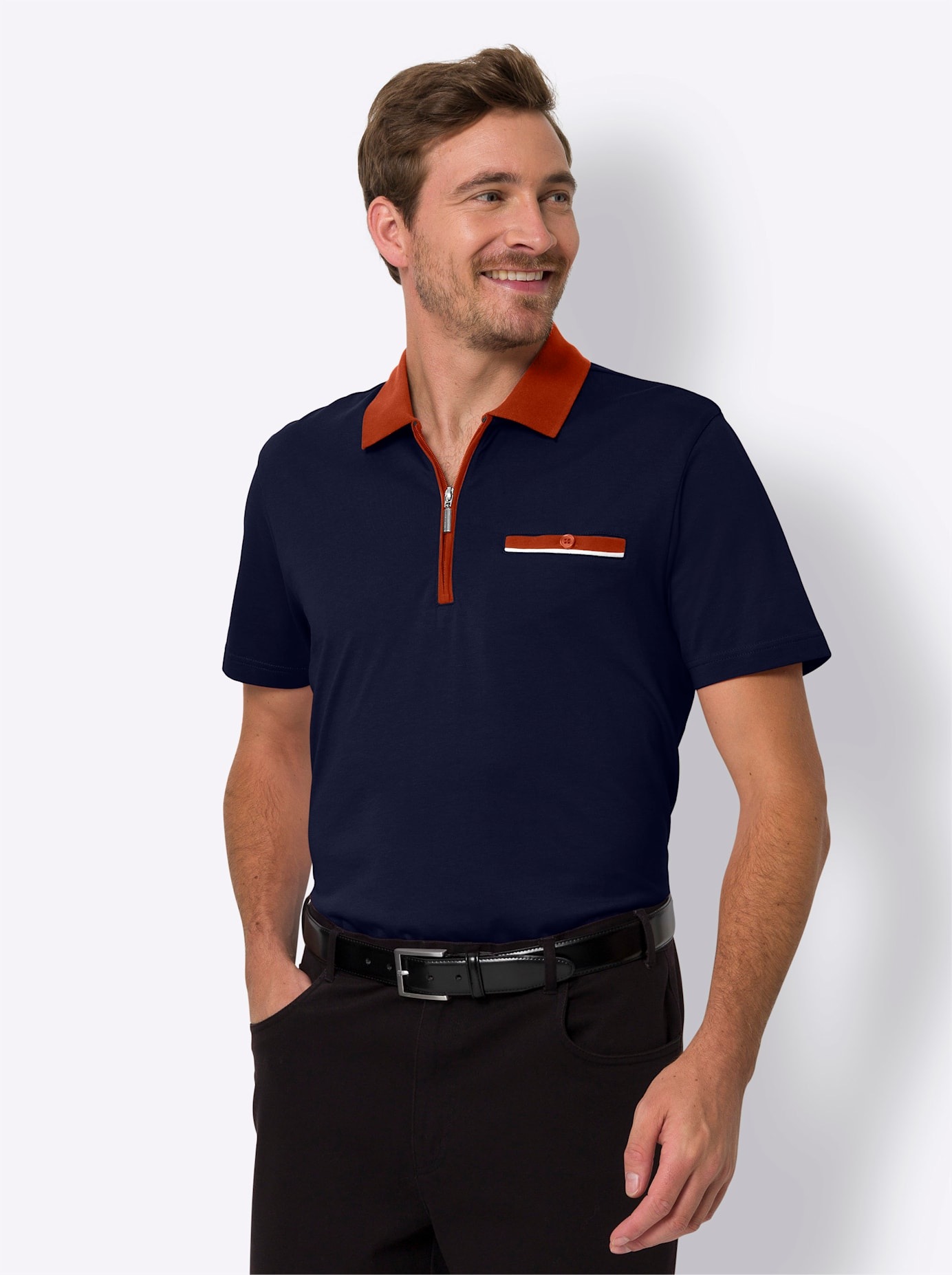 Classic Poloshirt »Kurzarm-Poloshirt«, (1 tlg.)