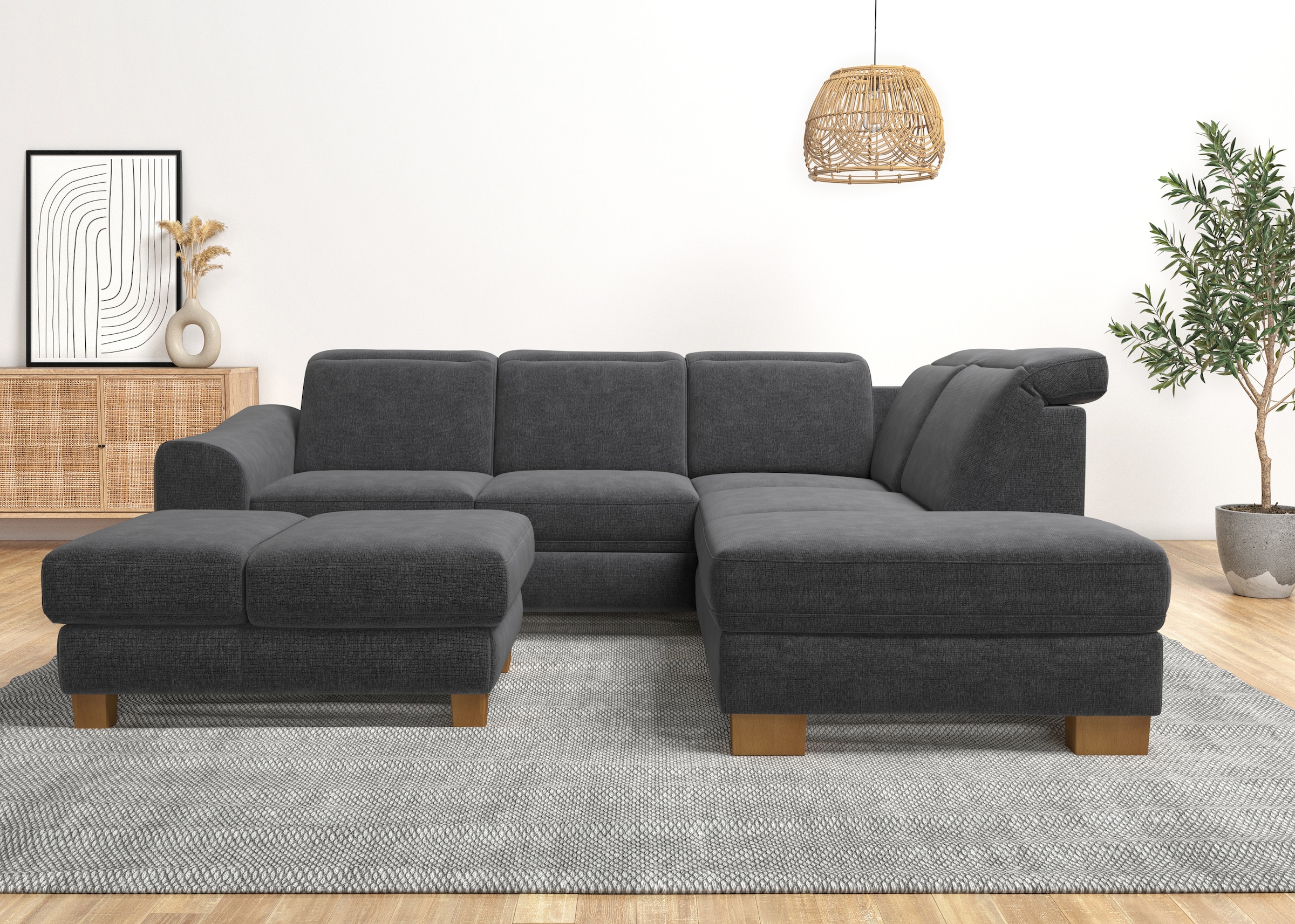 Home affaire Polsterhocker »Dundee«, mit Klappfunktion - wie ein Sessel nutzbar