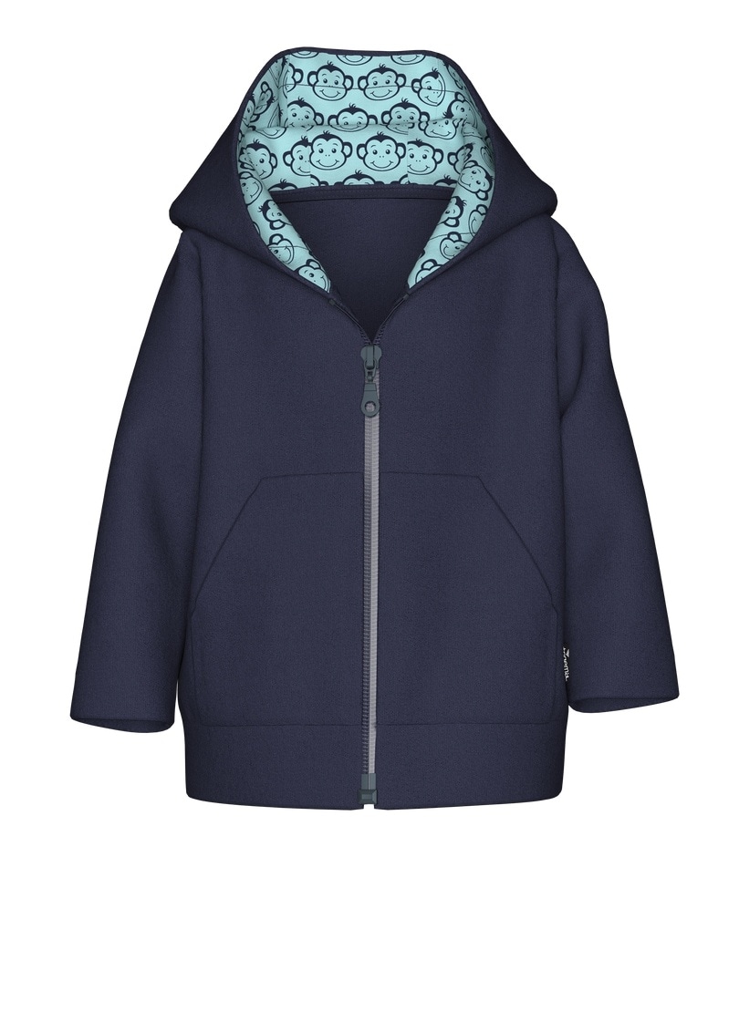 Trigema Fleecejacke »TRIGEMA Fleecejacke mit Kapuze« 1 Stk. tlg., Größe 104