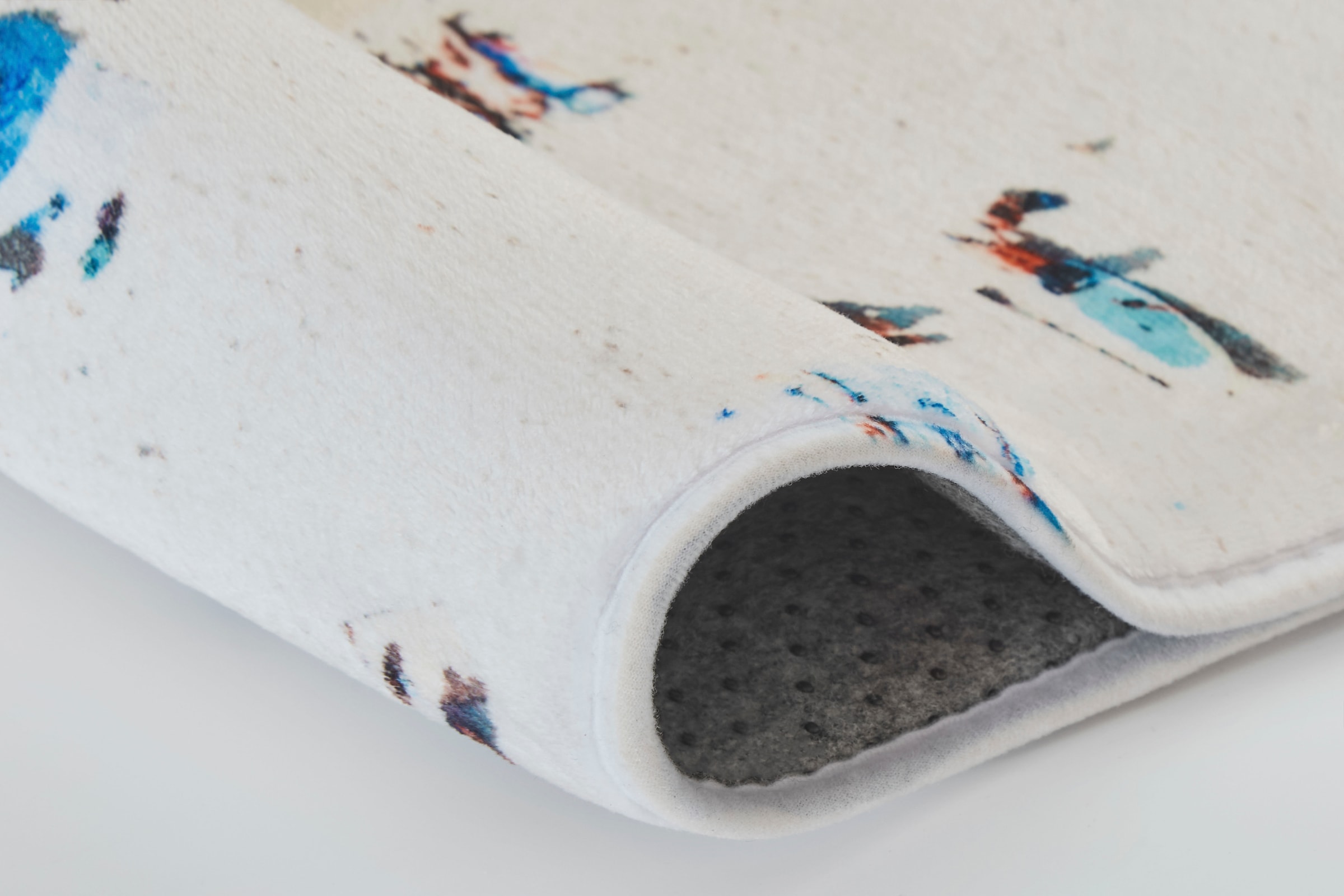 MEUSCH Badematte »Waikiki«, rutschhemmend beschichtet, fußbodenheizungsgeeignet, Badteppich, bedruckte Oberfläche, Strand Motiv, waschbar