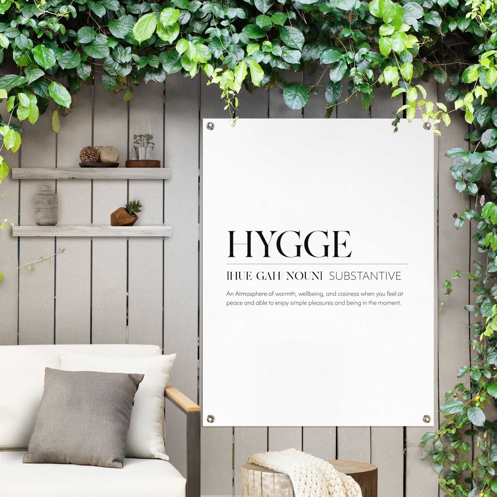 Reinders! Poster »Hygge«, Outdoor für Garten oder Balkon