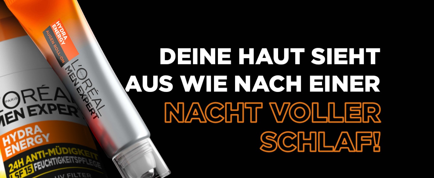L'ORÉAL PARIS MEN EXPERT Gesichtsgel »Hydra Energy 24H Pflege LSF15«, mit Lichtschutzfaktor