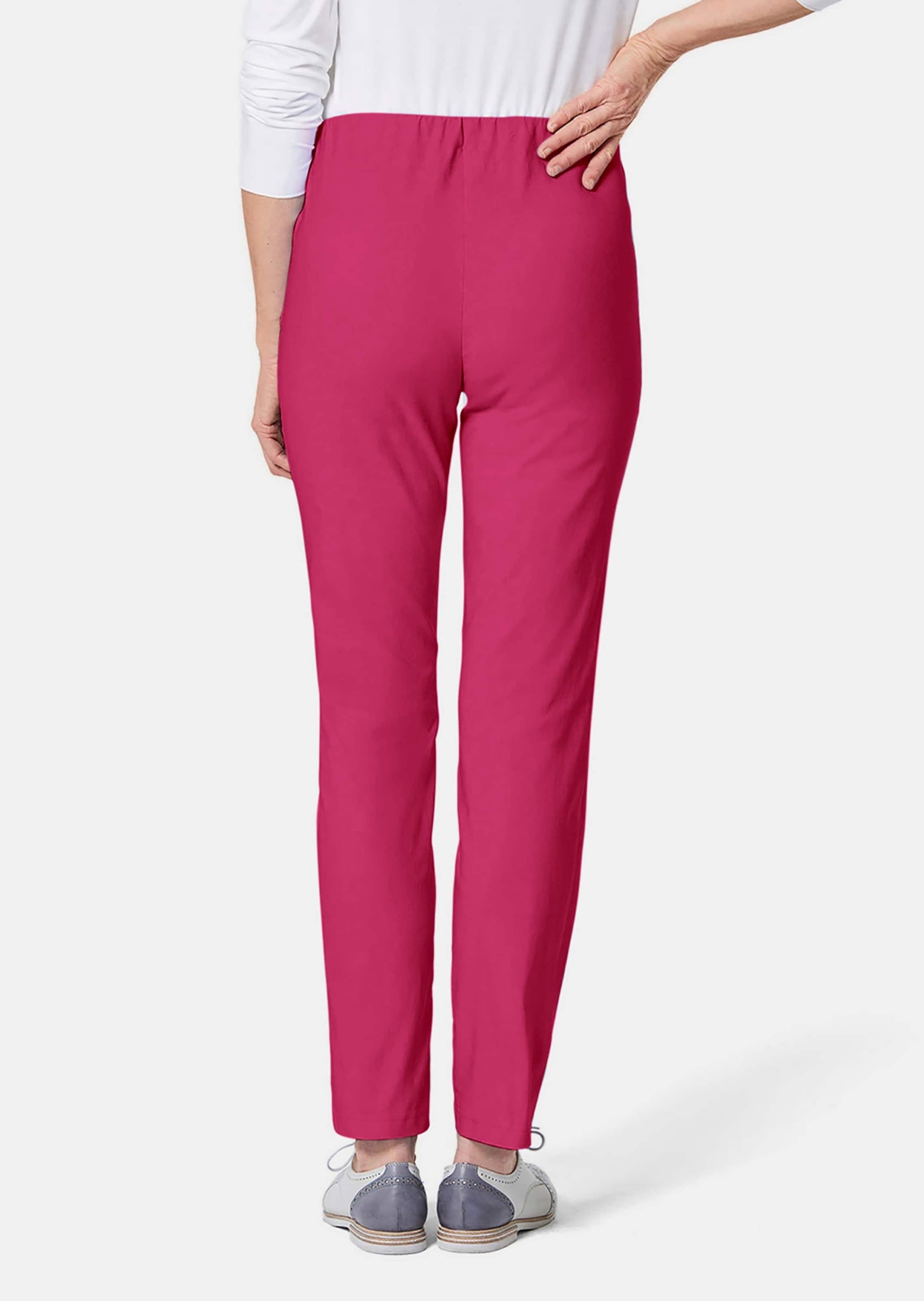 GOLDNER 2-in-1-Hose »Kurzgröße Schlupfhose LOUISA mit Steppnähten«